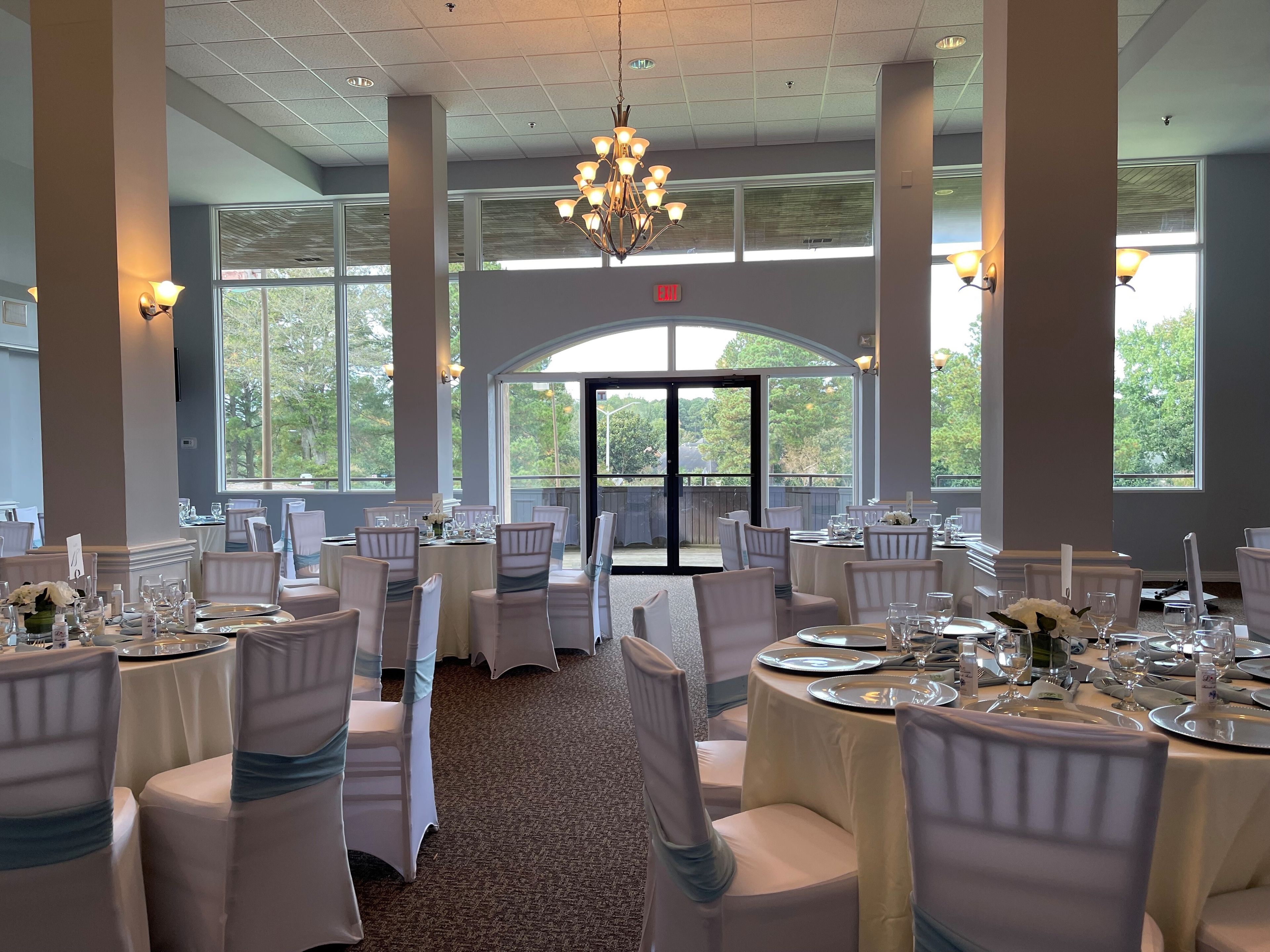 Fairway Room, an event space at Greenbrier Country Club