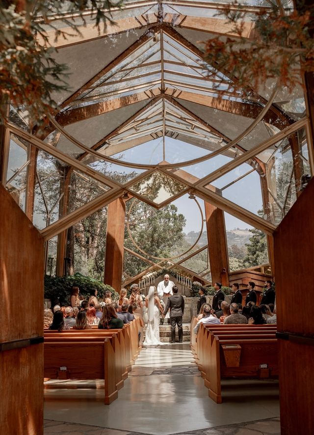 Featured photo from Wayfarers Chapel Ceremony