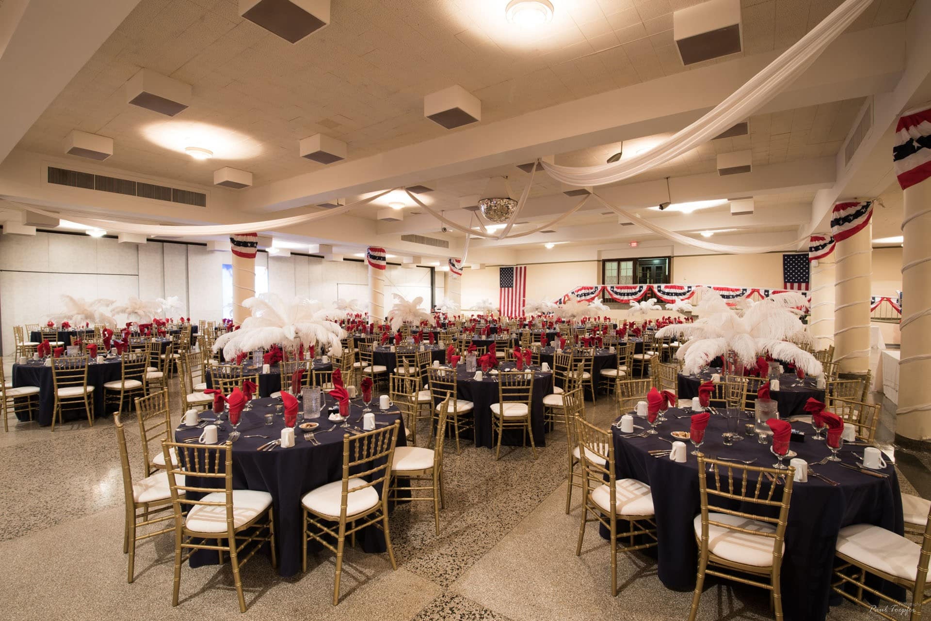 The Grand Ballroom, an event space at Madison Masonic Center