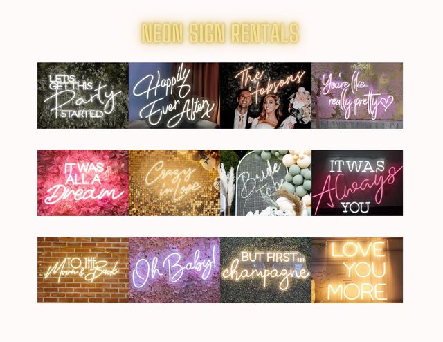 Featured photo from Neon Sign Rental Options