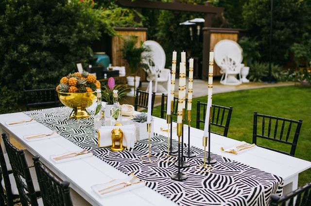 Featured photo from Whimsical Outdoor Black & White Chic Wedding