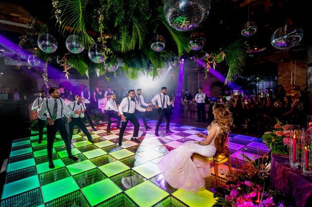 Featured photo from This Prismatic Wedding Transformed an Industrial Venue into a Neon Dream