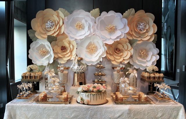 Featured photo from Cream and Gold Floral Birthday Party