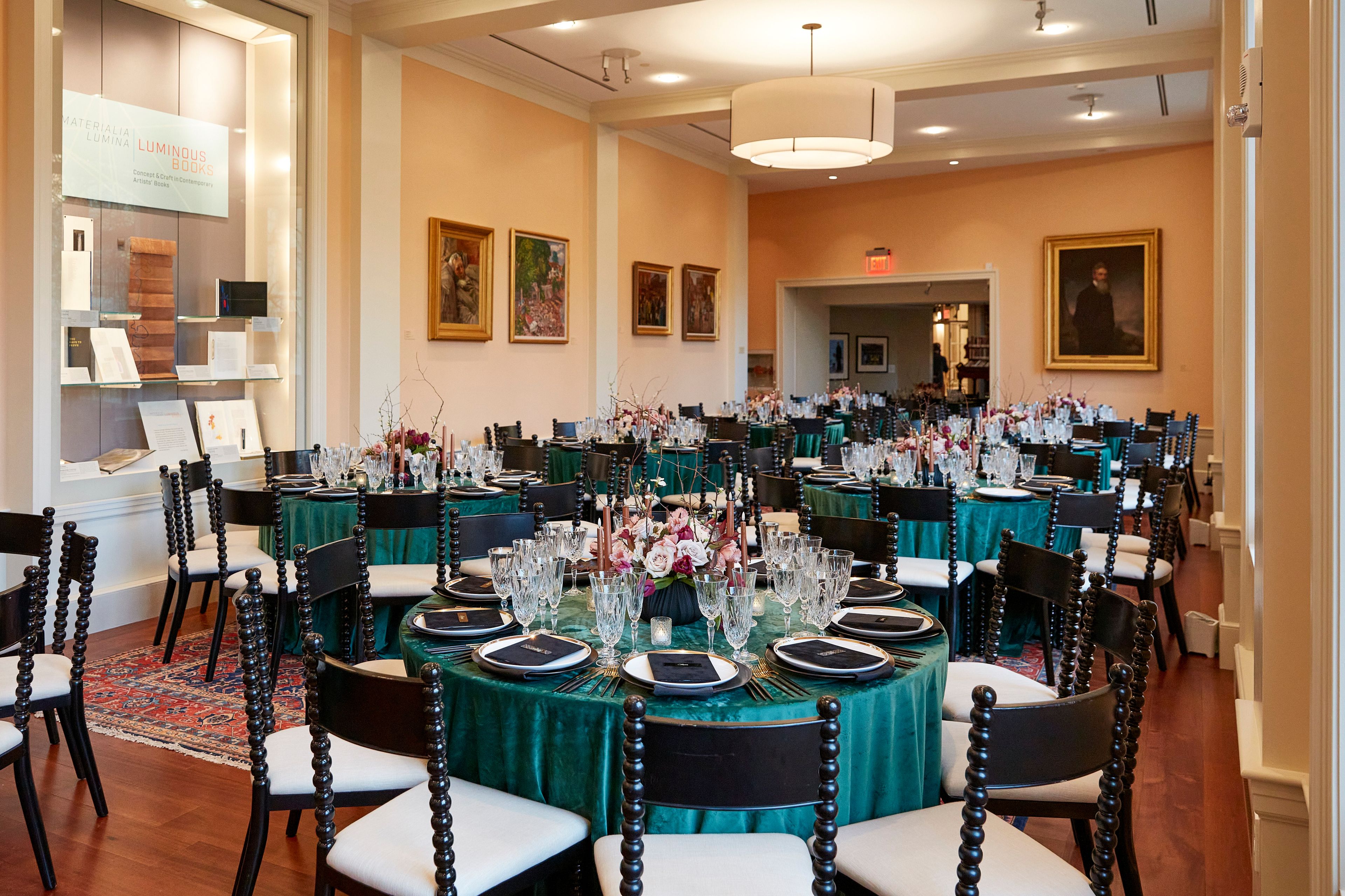 The Leventhal Lounge, an event space at Boston Athenæum