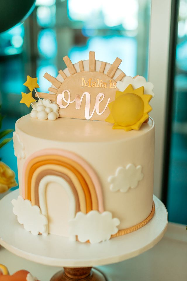 Featured photo from Soak Up the Warm Rays of This One Year Around the Sun First Birthday Party at a Private Los Angeles Residence