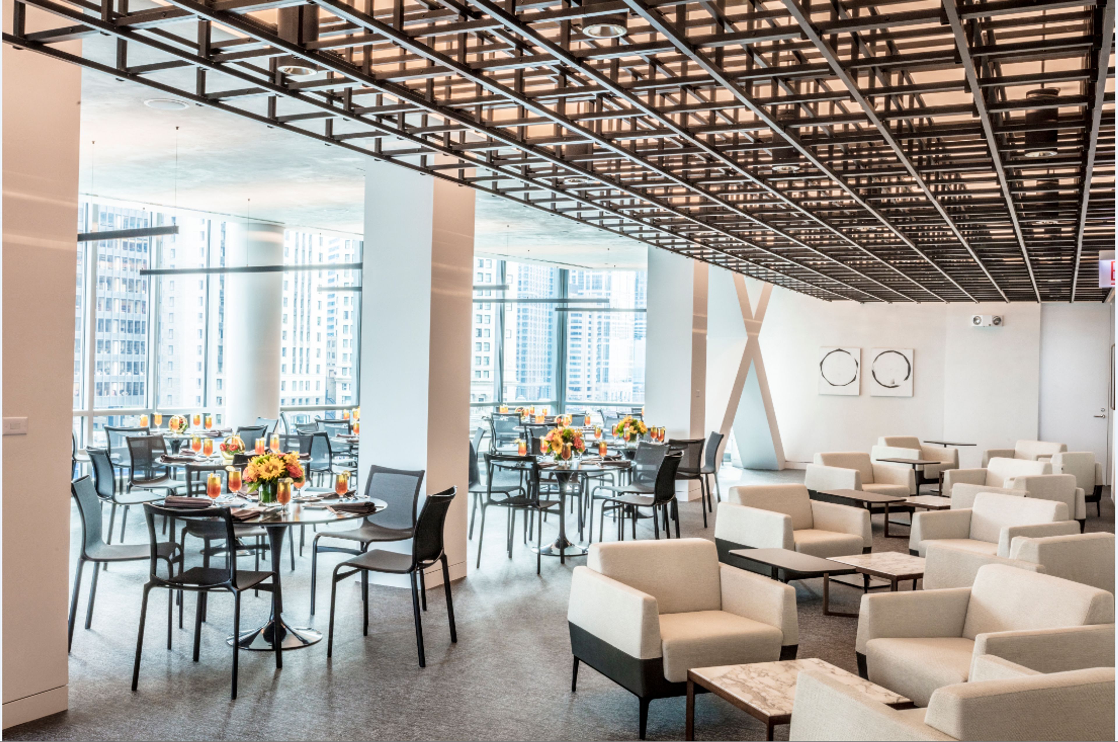 Midway Club, an event space at Gleacher Center at the University of Chicago