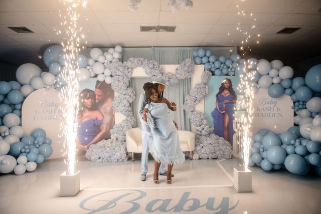 Featured photo from This Luxe Blue Baby Shower Blooms with S. Dulcio Florals & Design