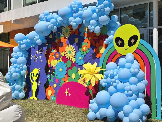 Featured photo from Bright and Colorful Space Hippies Themed Pool Party in Los Angeles, CA