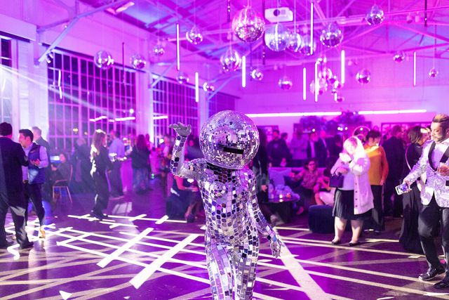 Featured photo from Immerse in the Glowing Vision of this Futuristic Disco Themed Holiday Party for Foxtail at Fort Mason Center for Arts & Culture