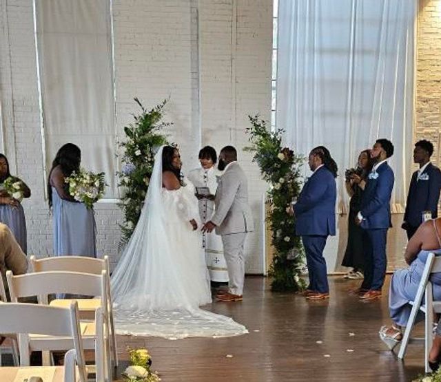 Featured photo from Atlanta Enchanted White Brick Wedding
