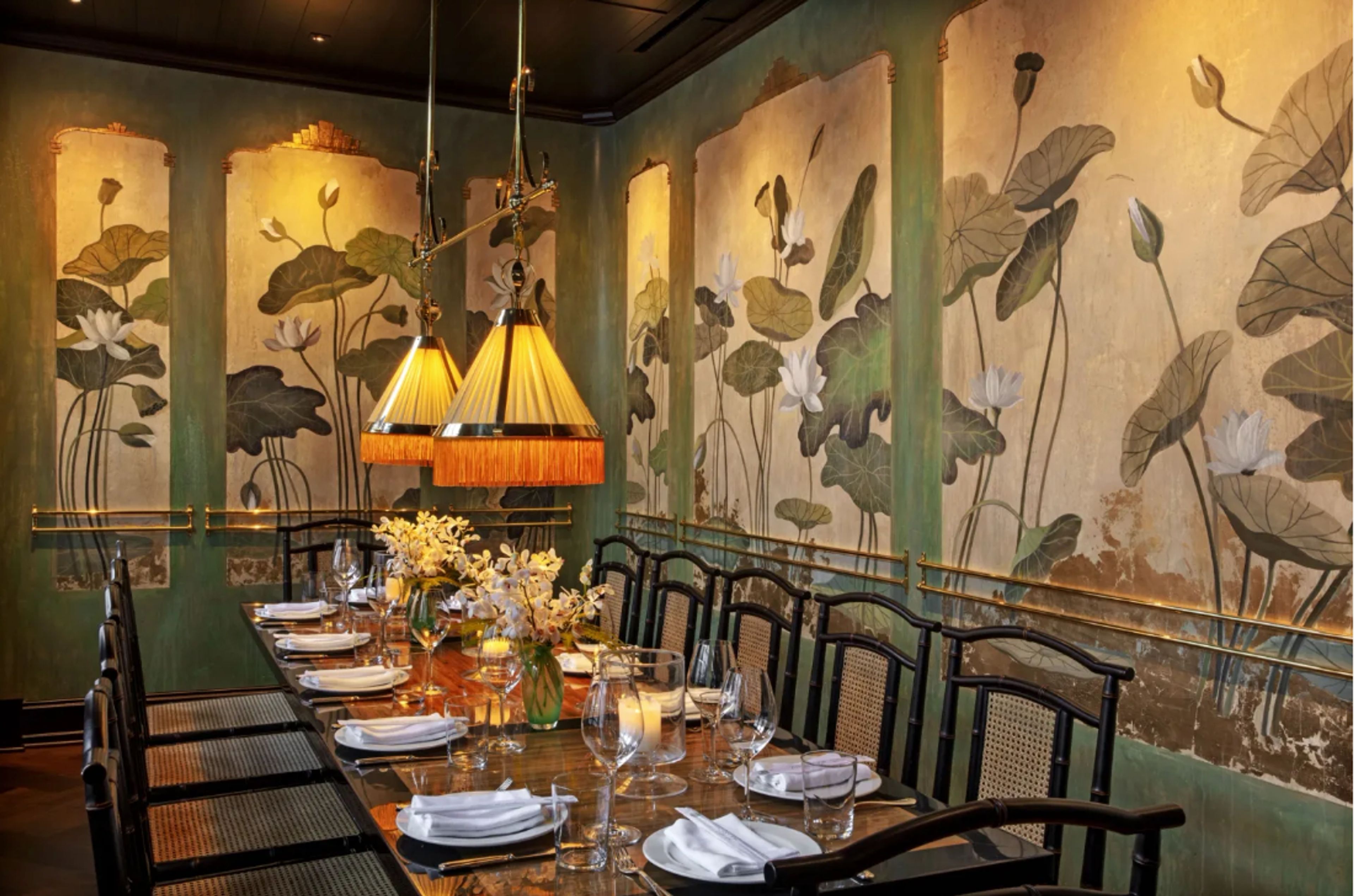 The Lotus Room, an event space at Le Colonial Lake Forest