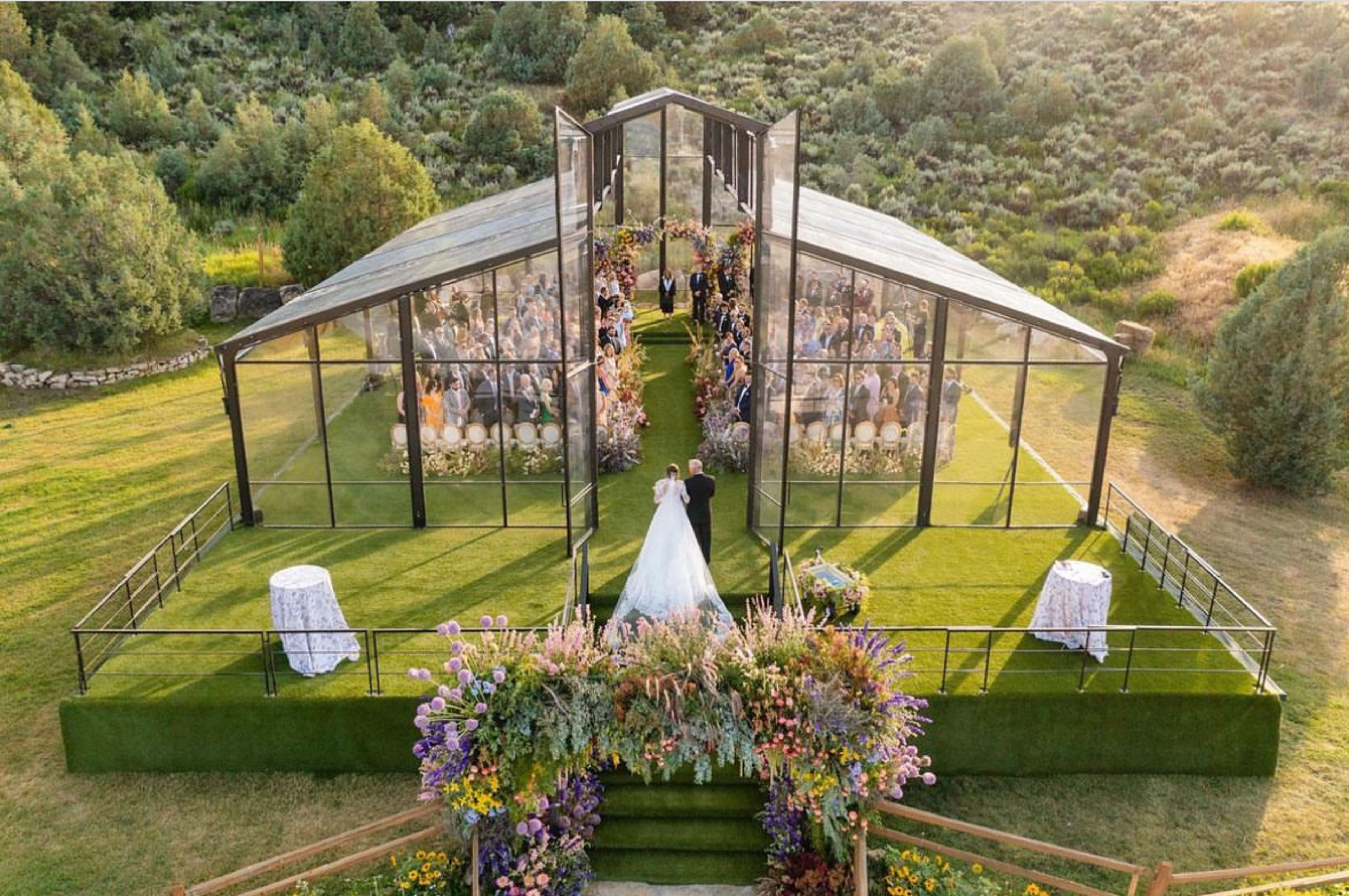Lawns, an event space at Lazy J Ranch