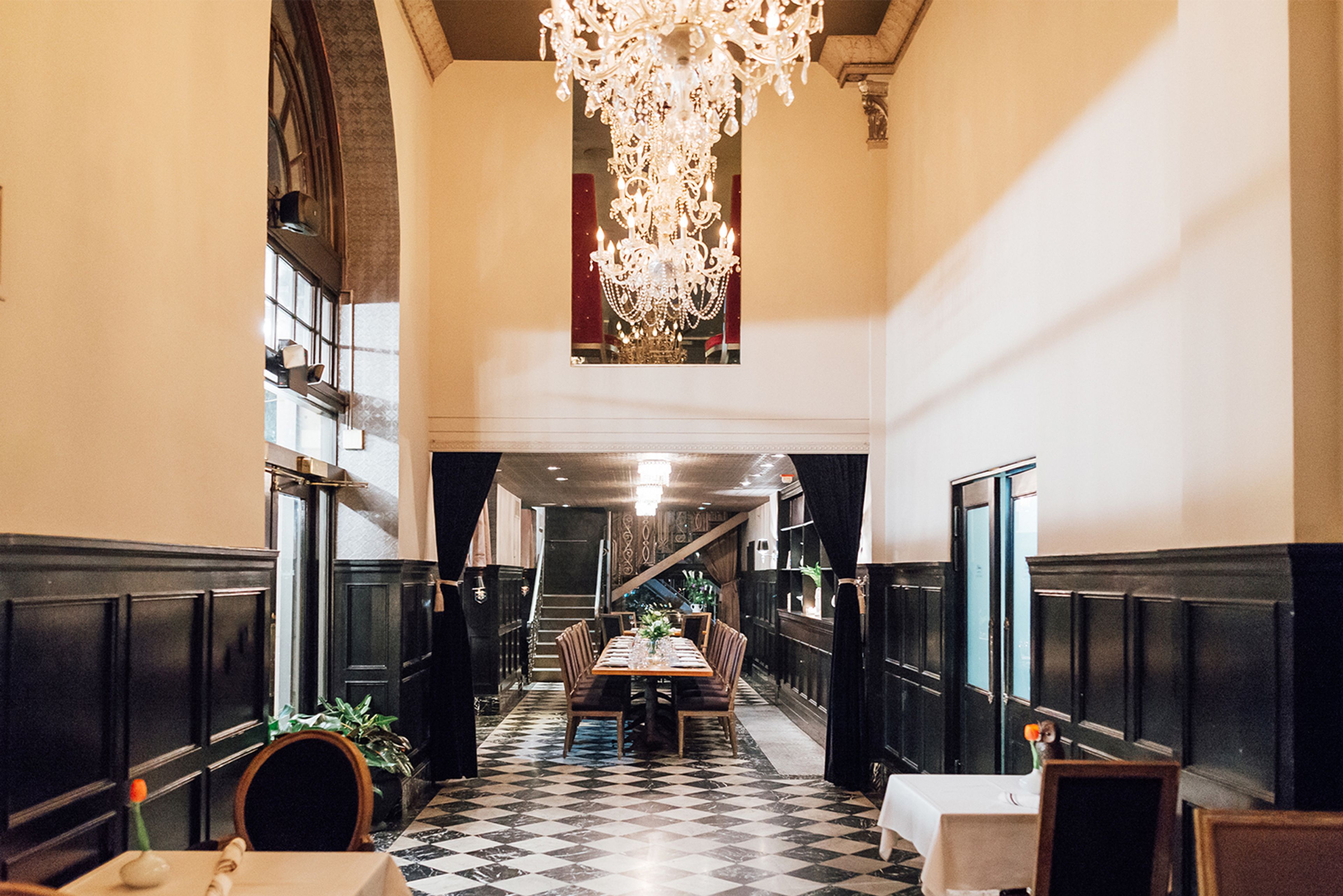 The Crystal Dining Room, an event space at The Culver Hotel