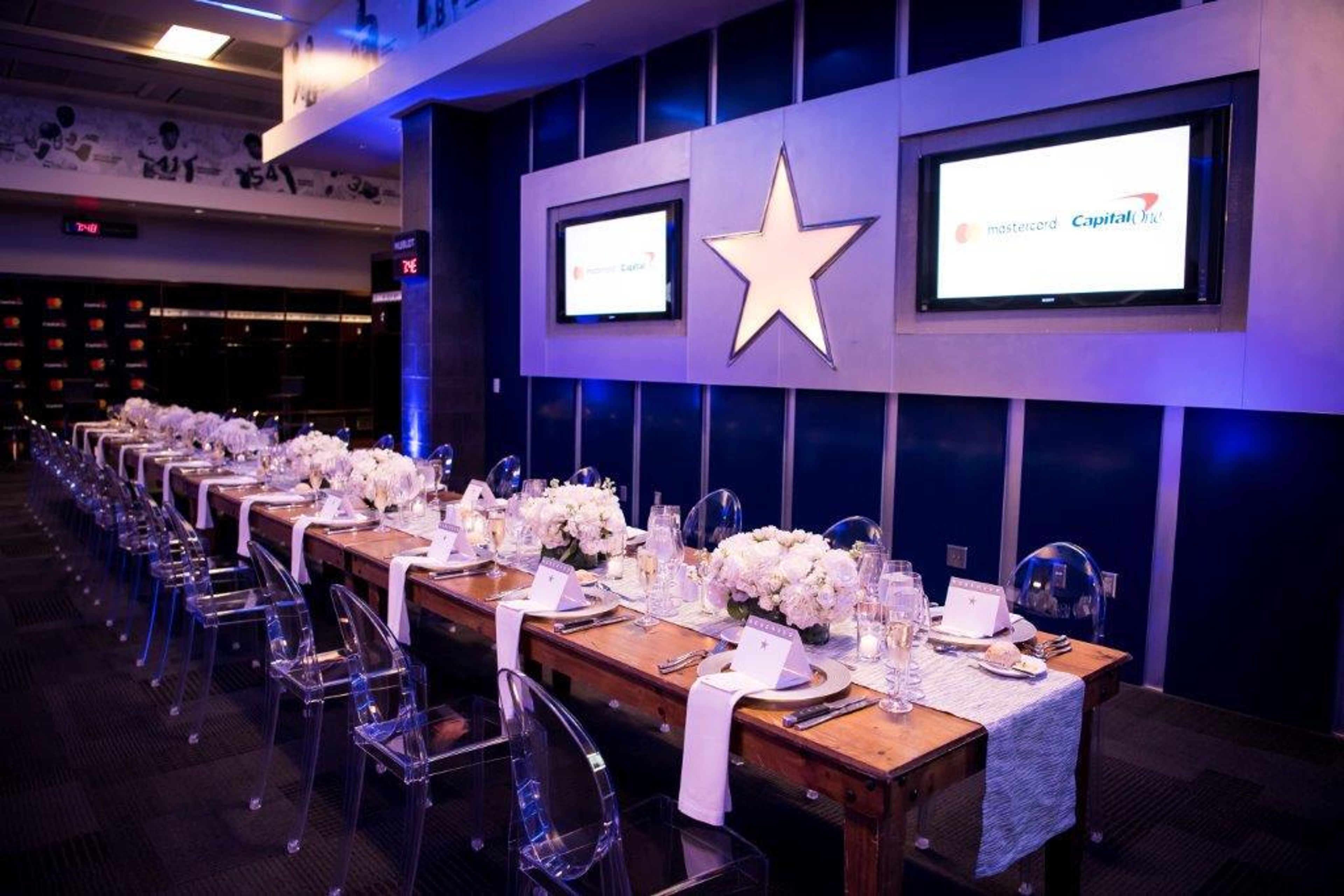 Cowboys Locker Room, an event space at AT&T Stadium