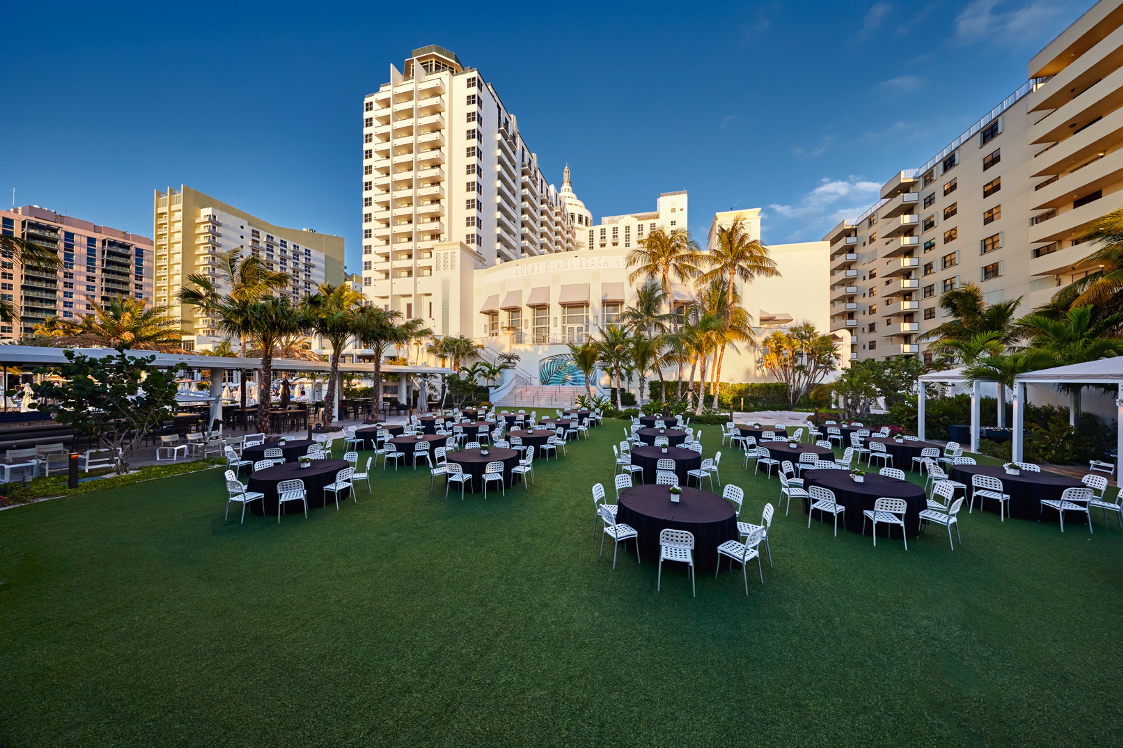 Americana Lawn, an event space at Loews Miami Beach Hotel