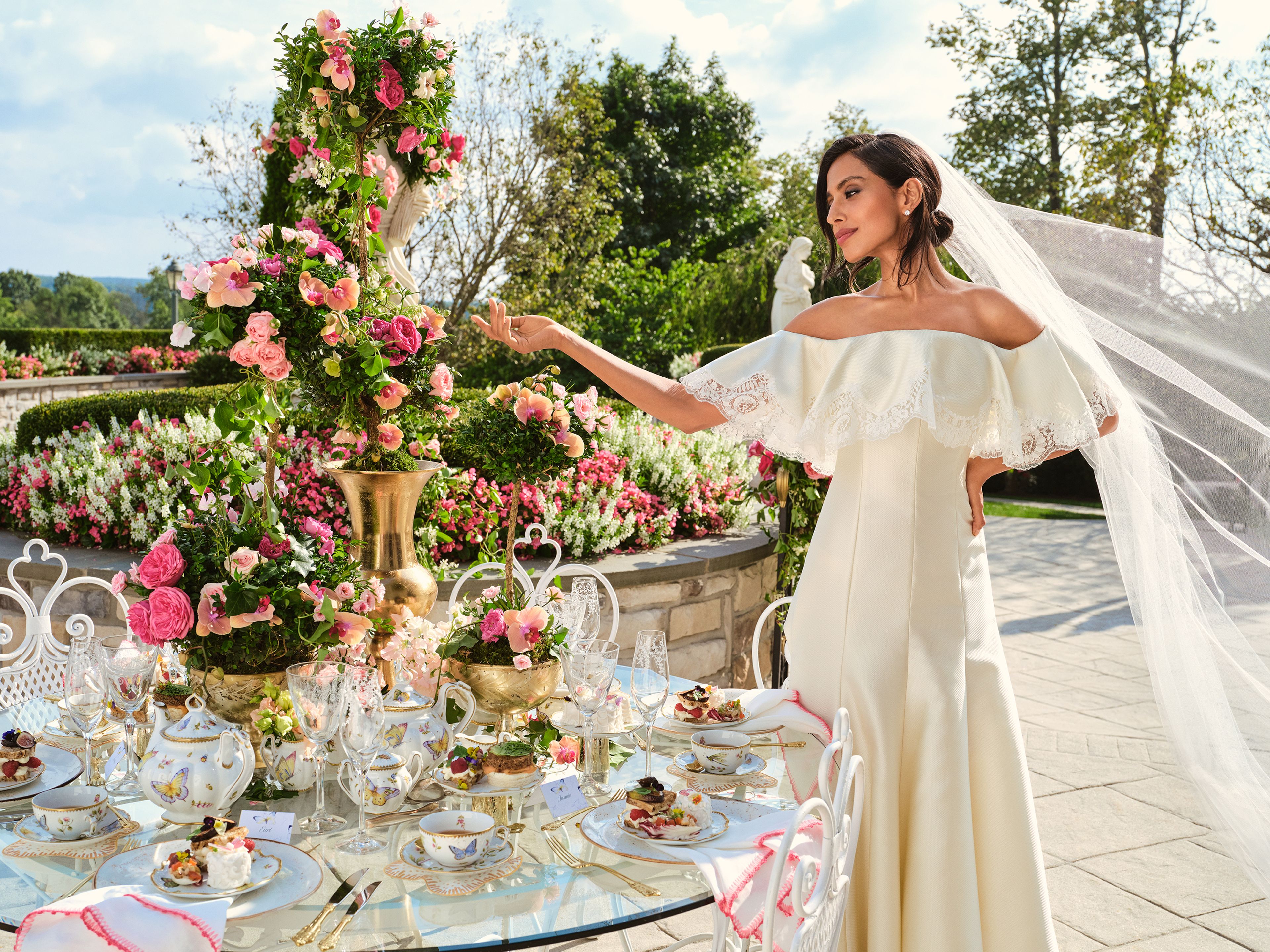 The Chateau Gardens, an event space at Nemacolin