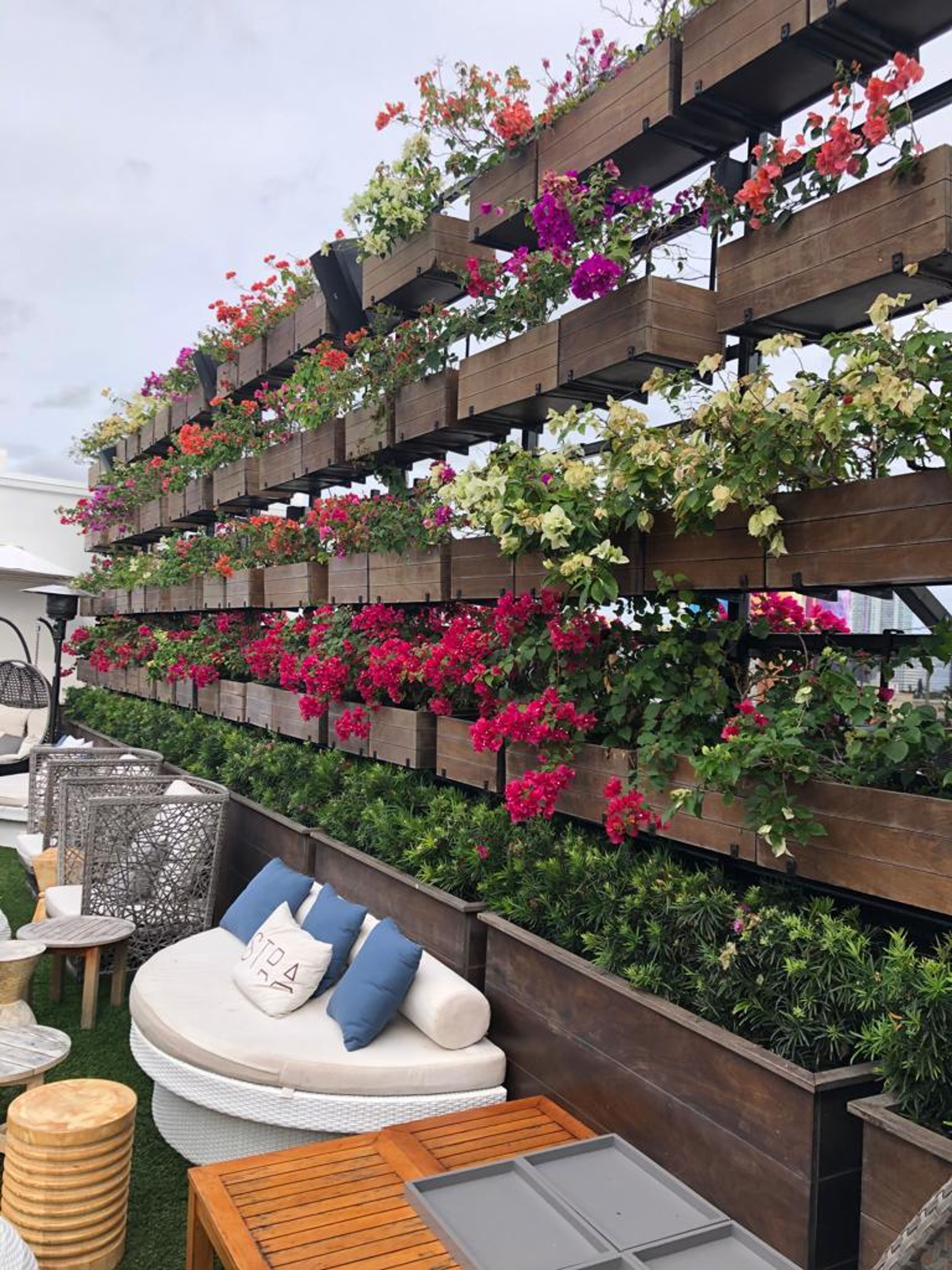 Flower Wall, an event space at Astra Miami