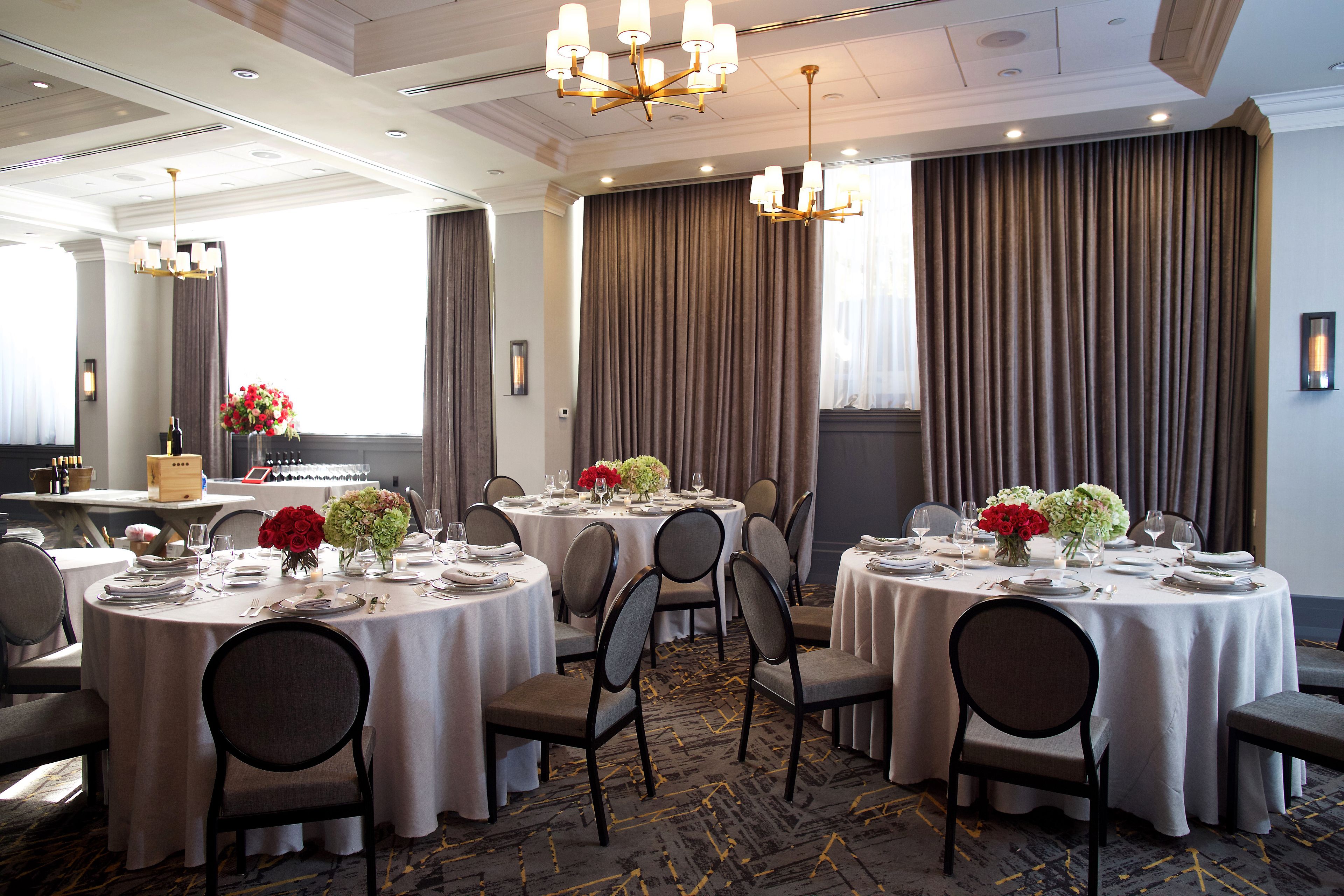 St. Gregory Ballroom, an event space at St. Gregory Hotel