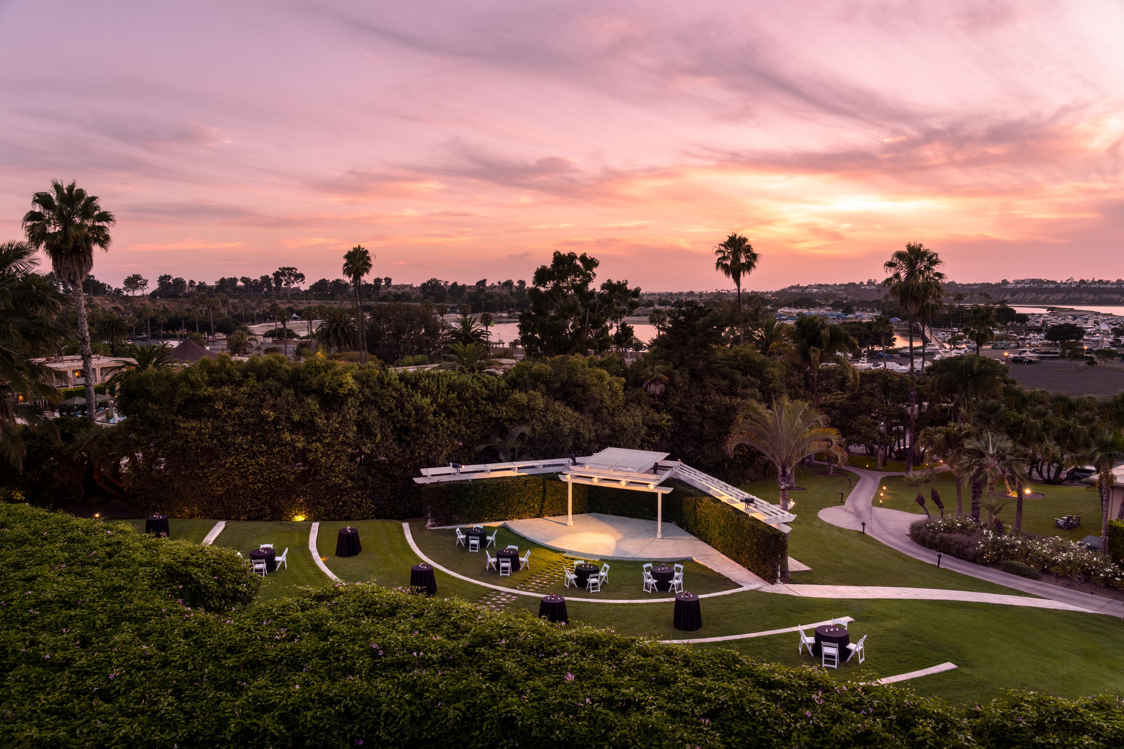 Ampitheater, an event space at Hyatt Regency Newport Beach