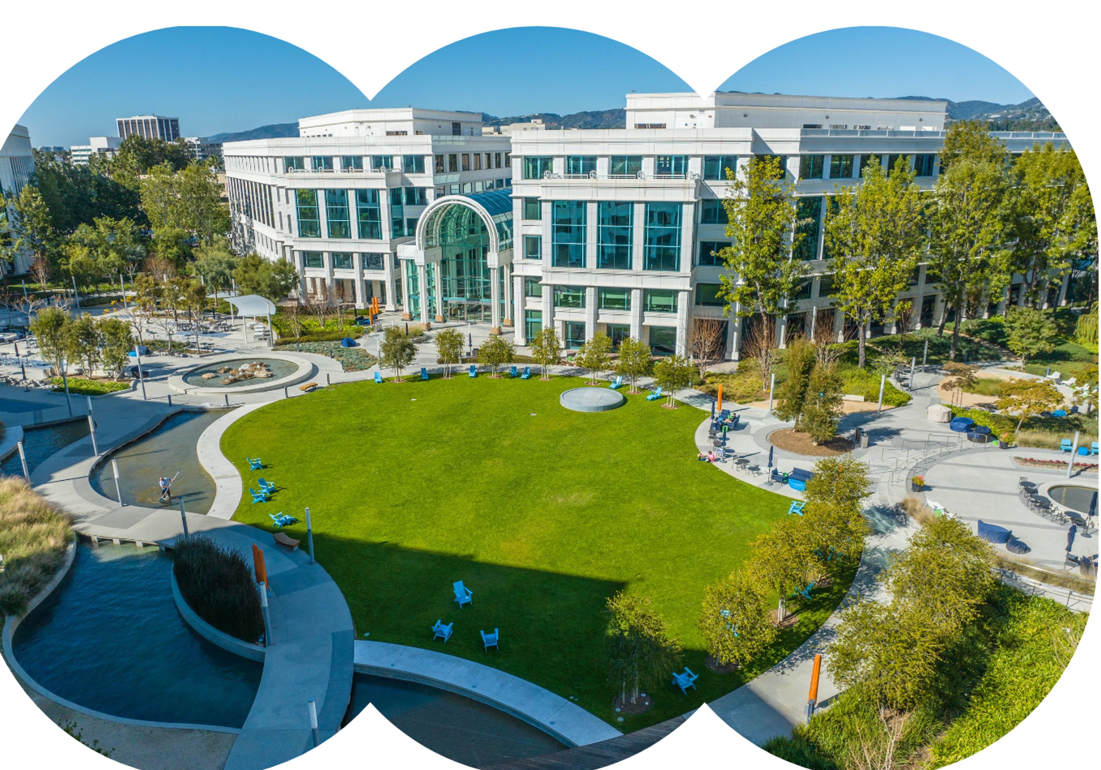 Great Lawn, an event space at Water Garden