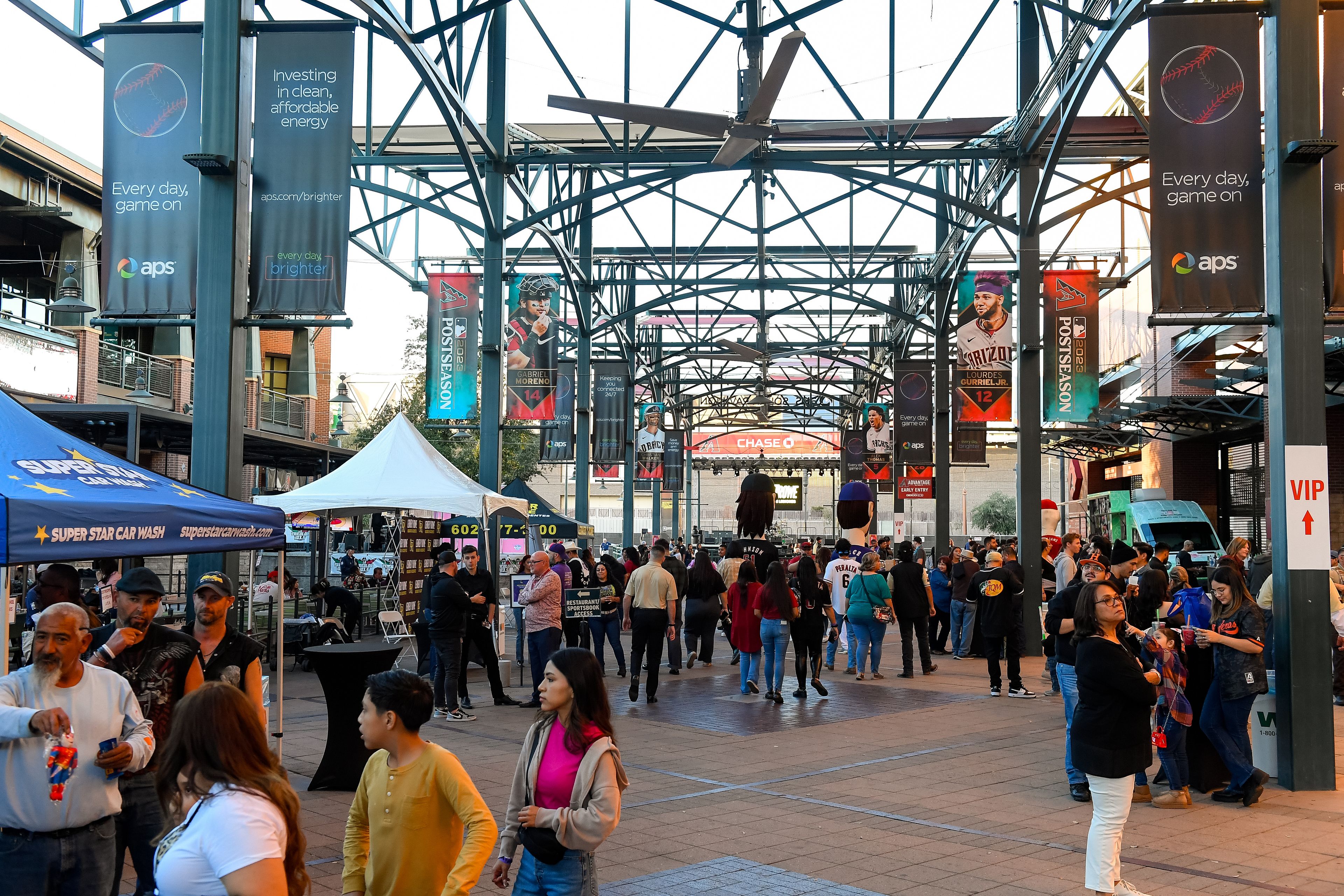 Plaza, an event space at Chase Field
