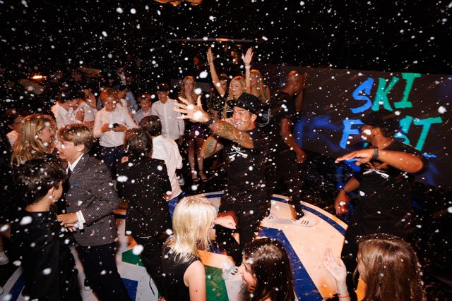 Featured photo from Revel in this Dazzling Blue and Gold Bar Mitzvah Extravaganza at Hillcrest Country Club