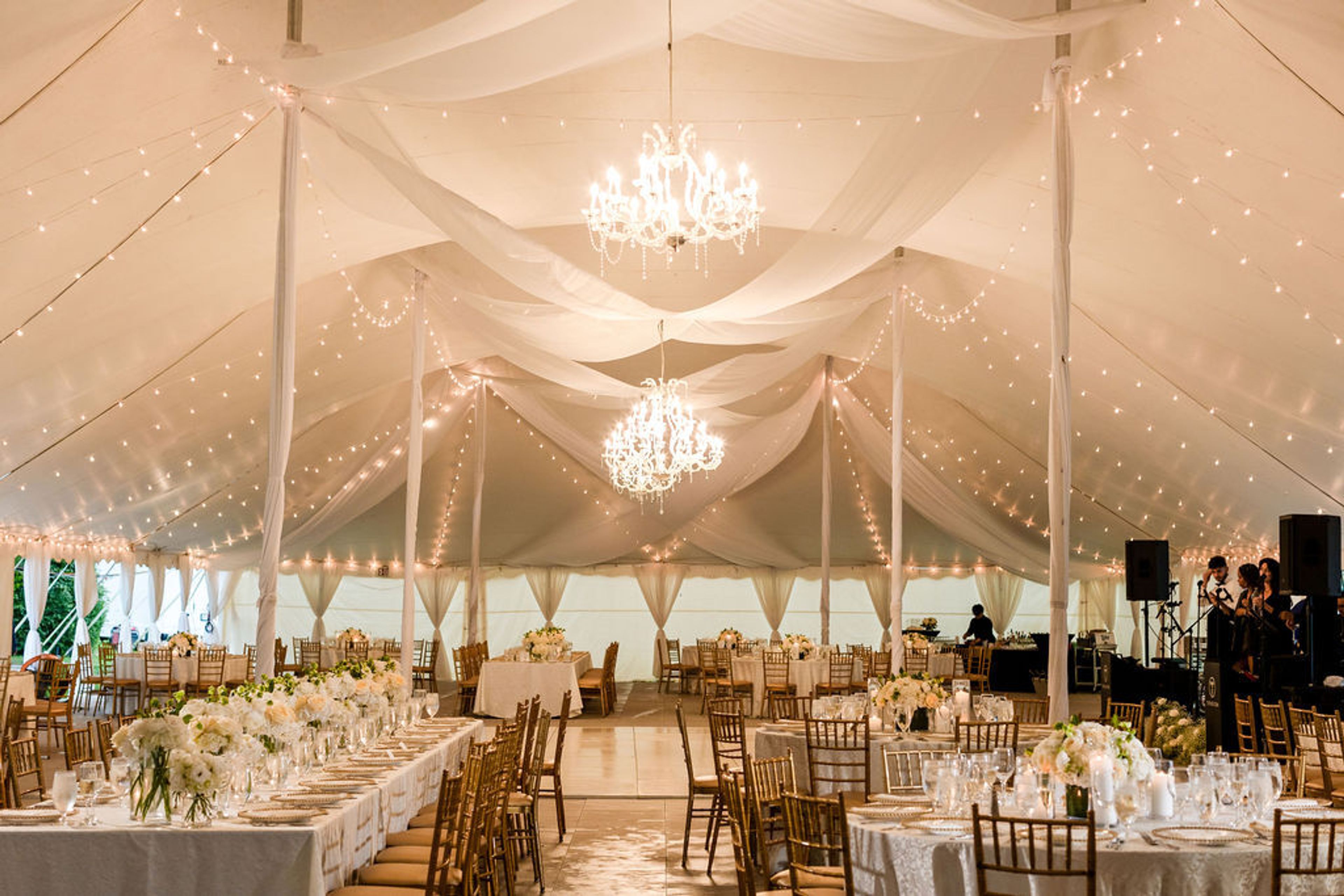 The Tent, an event space at The Mansion at Glen Cove