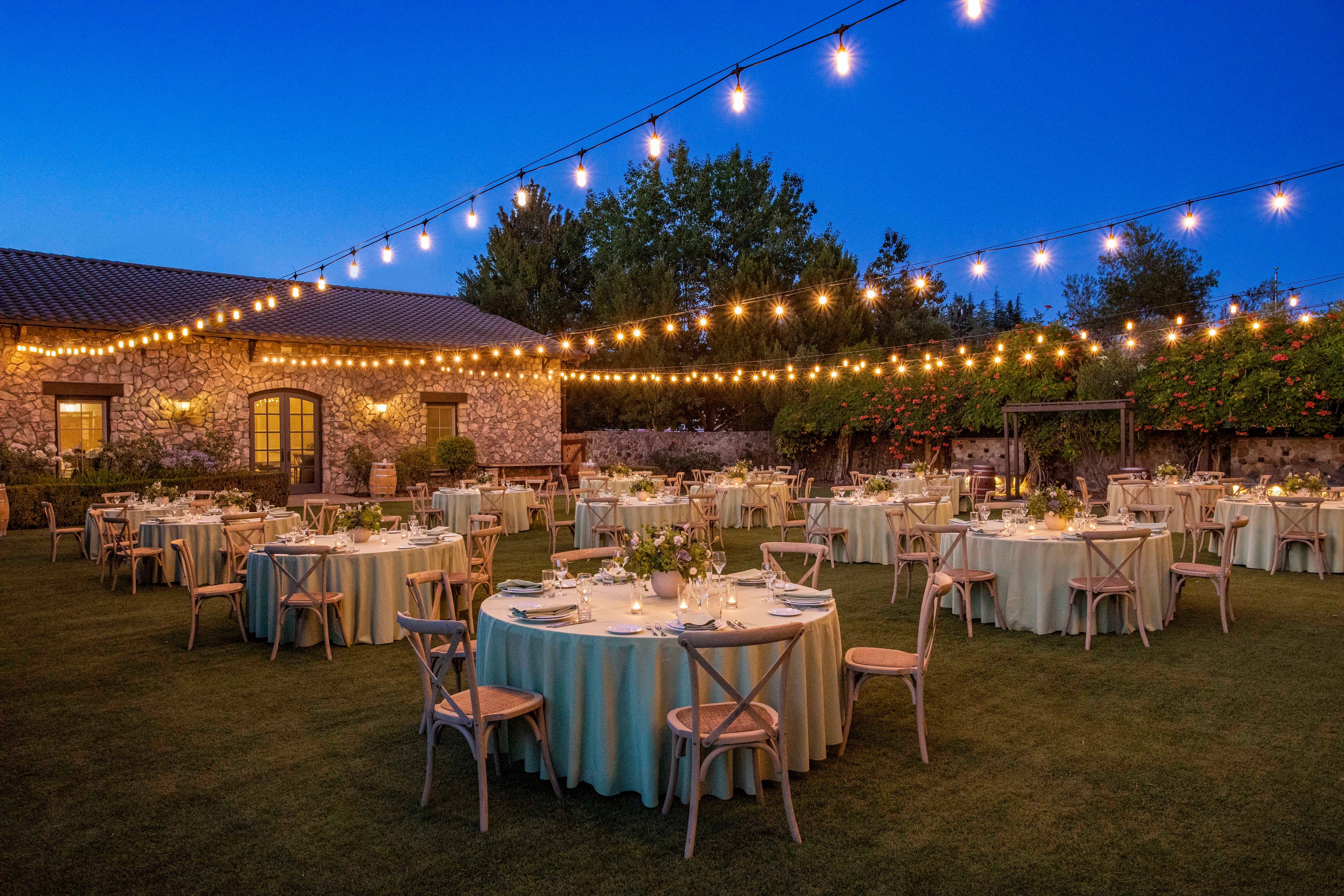 Stone Building Lawn, an event space at The Lodge at Sonoma Resort, Autograph Collection