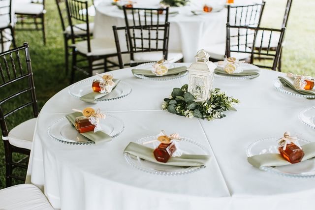 Featured photo from Batavia backyard wedding