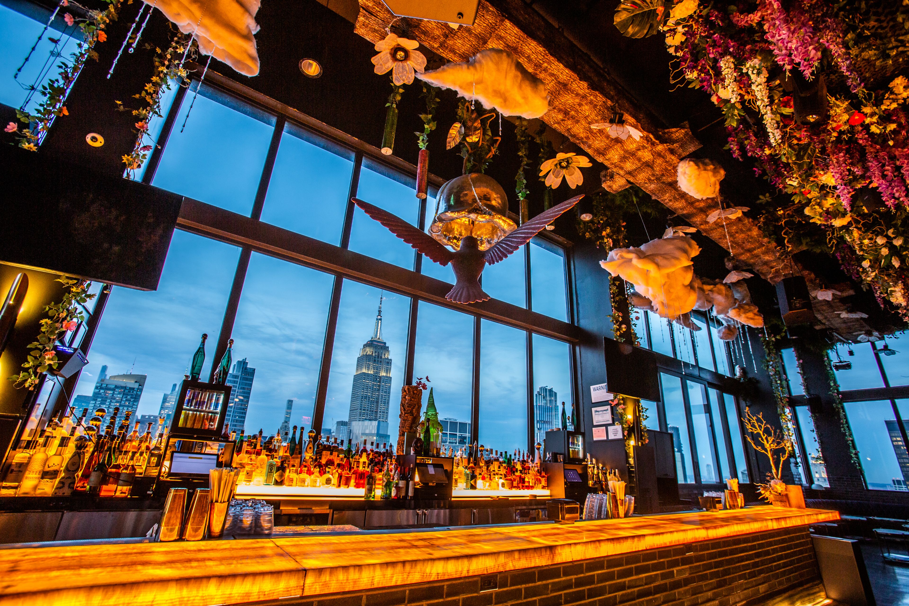 38th-floor Main Lounge, an event space at Somewhere Nowhere NYC