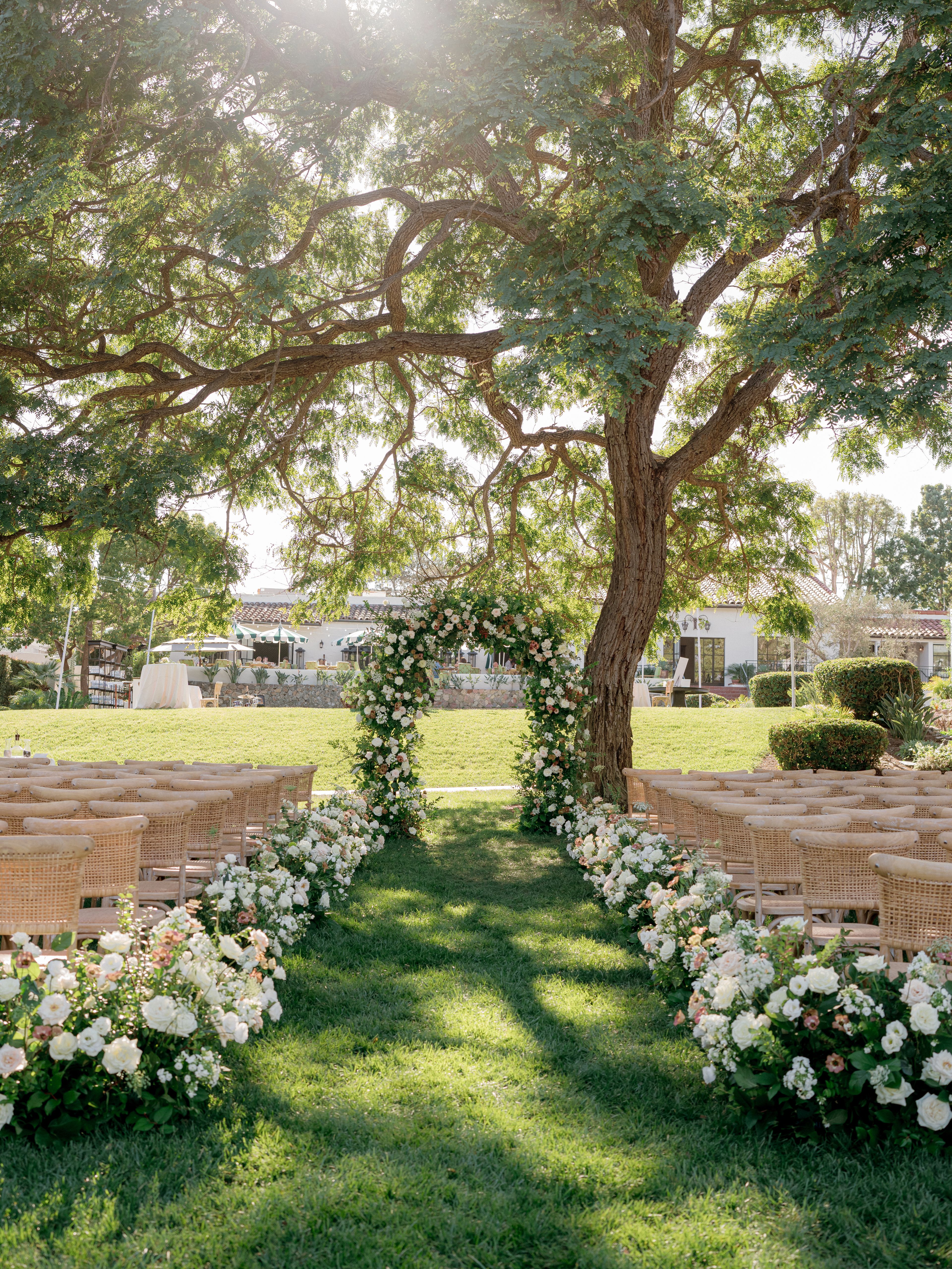 Mariposa Lawn, an event space at The Inn at Rancho Santa Fe
