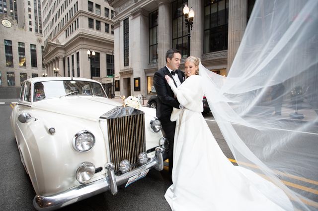 Featured photo from a stroll in a timeless rolls-royce to tie the knot