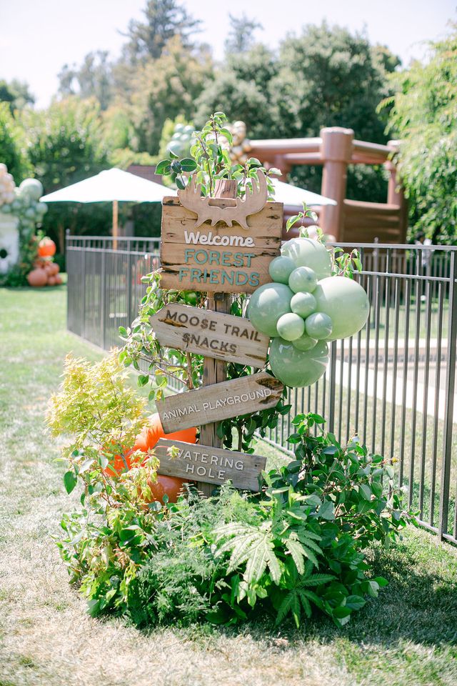 Featured photo from Delight in This Charming Outdoor Forest Animal Themed Baby Shower
