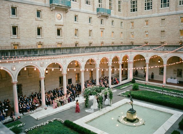 Featured photo from Indulge in Exquisite Details and Elegant Linens That Define This Boston Public Library Wedding