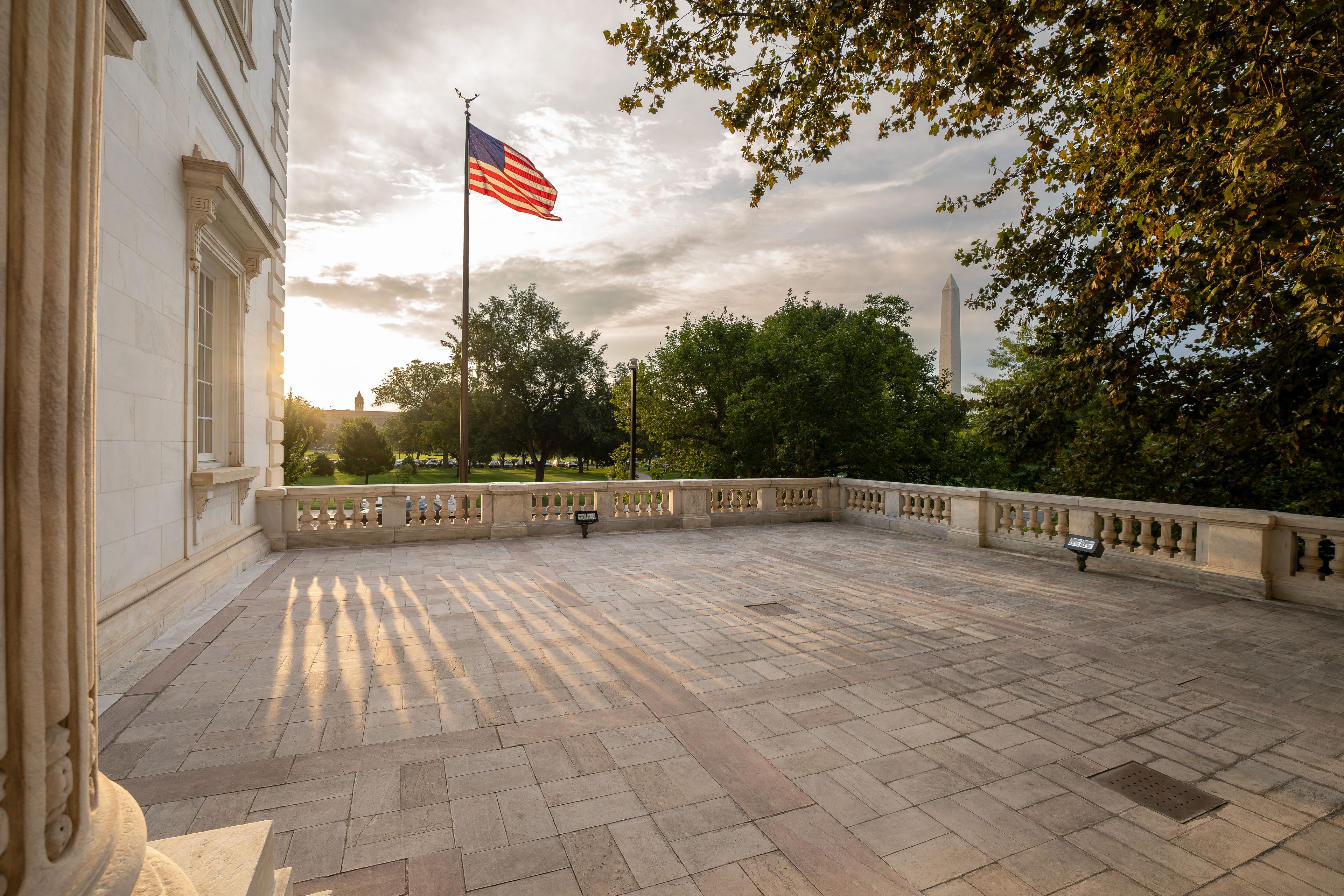 Portico, an event space at Daughters of the American Revolution