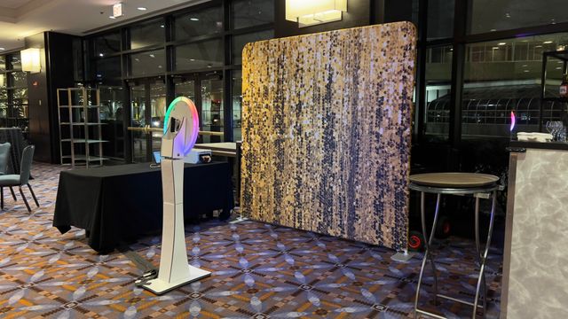 Featured photo from Both Gold and Silver Backdrops at one event