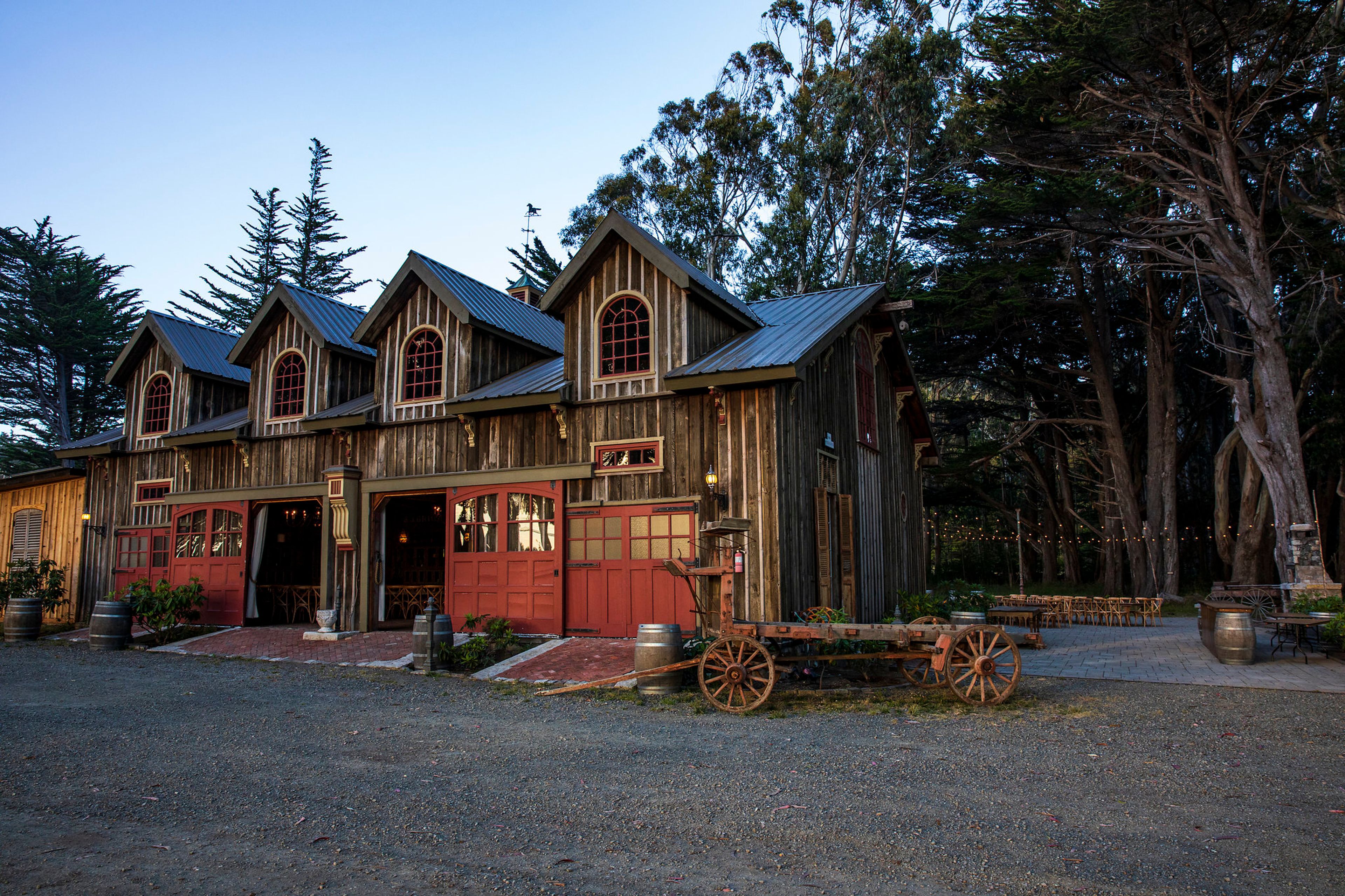 Main Event Barn, an event space at Spring Ranch Mendocino