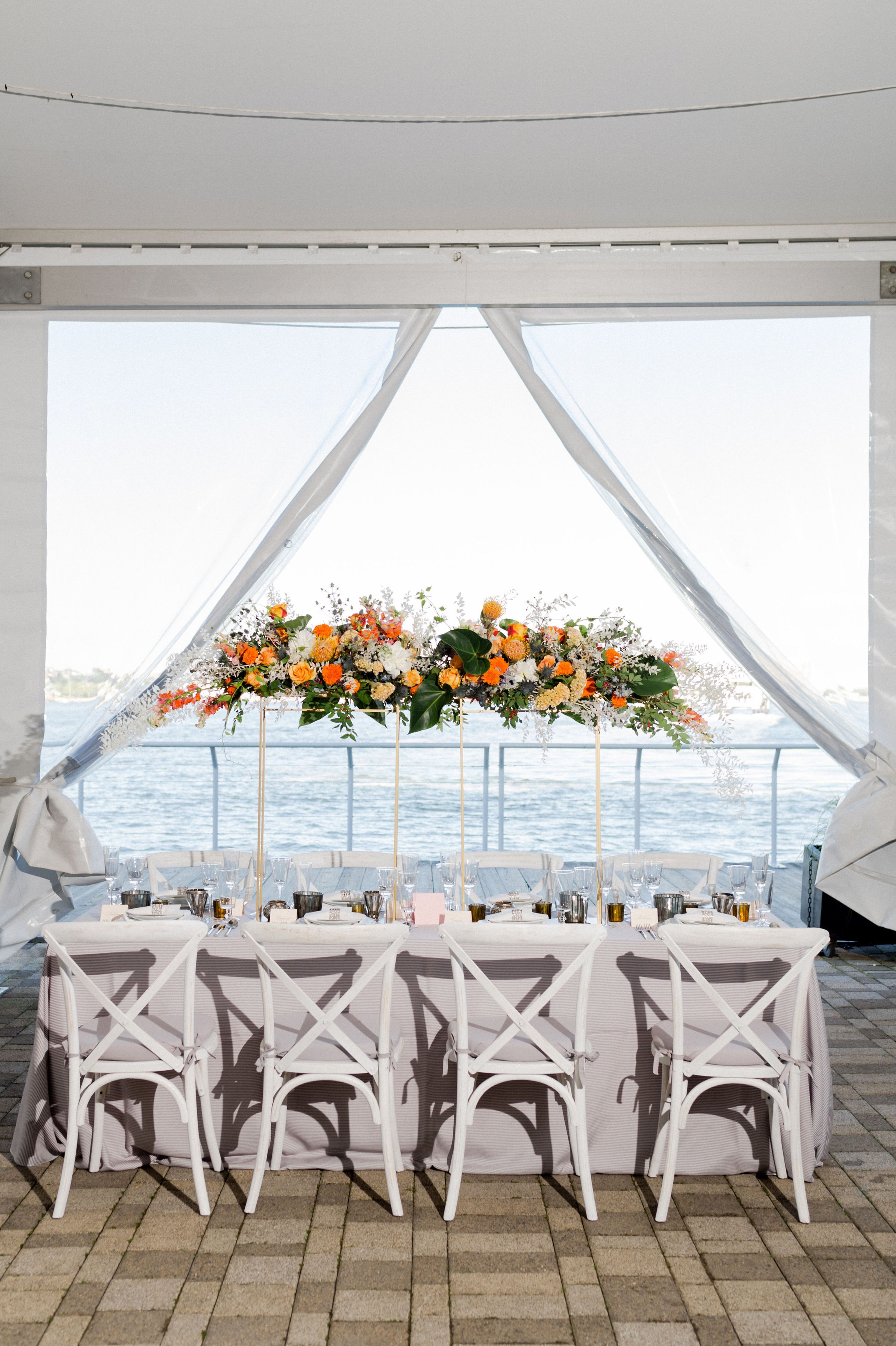 Harbor View Terrace and Tent, an event space at New England Aquarium