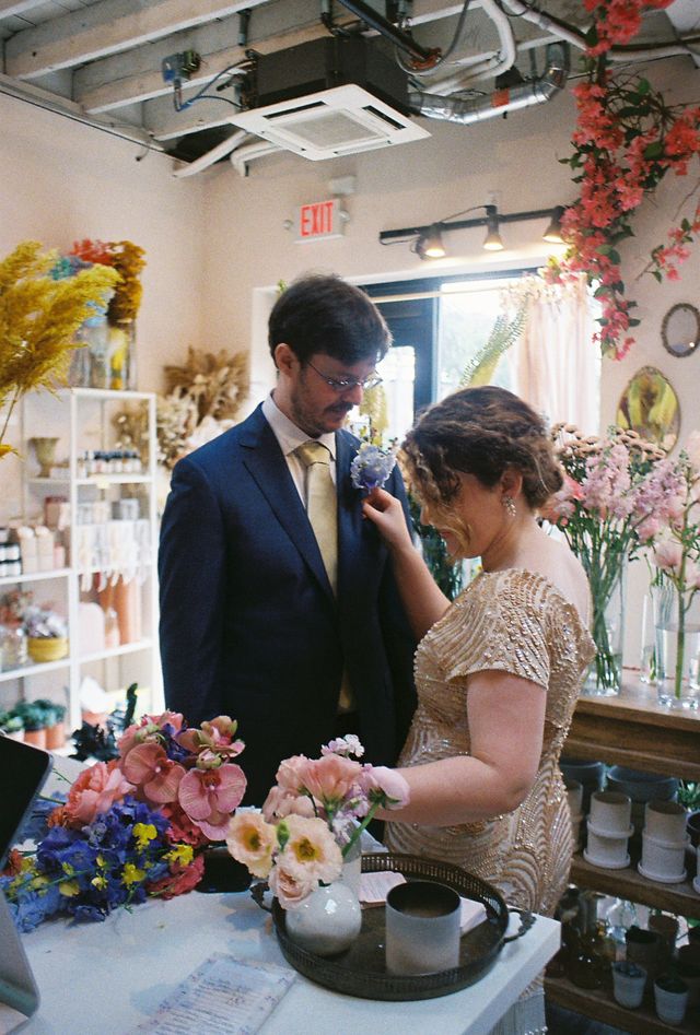 Featured photo from Sarah + Michael's Micro Wedding