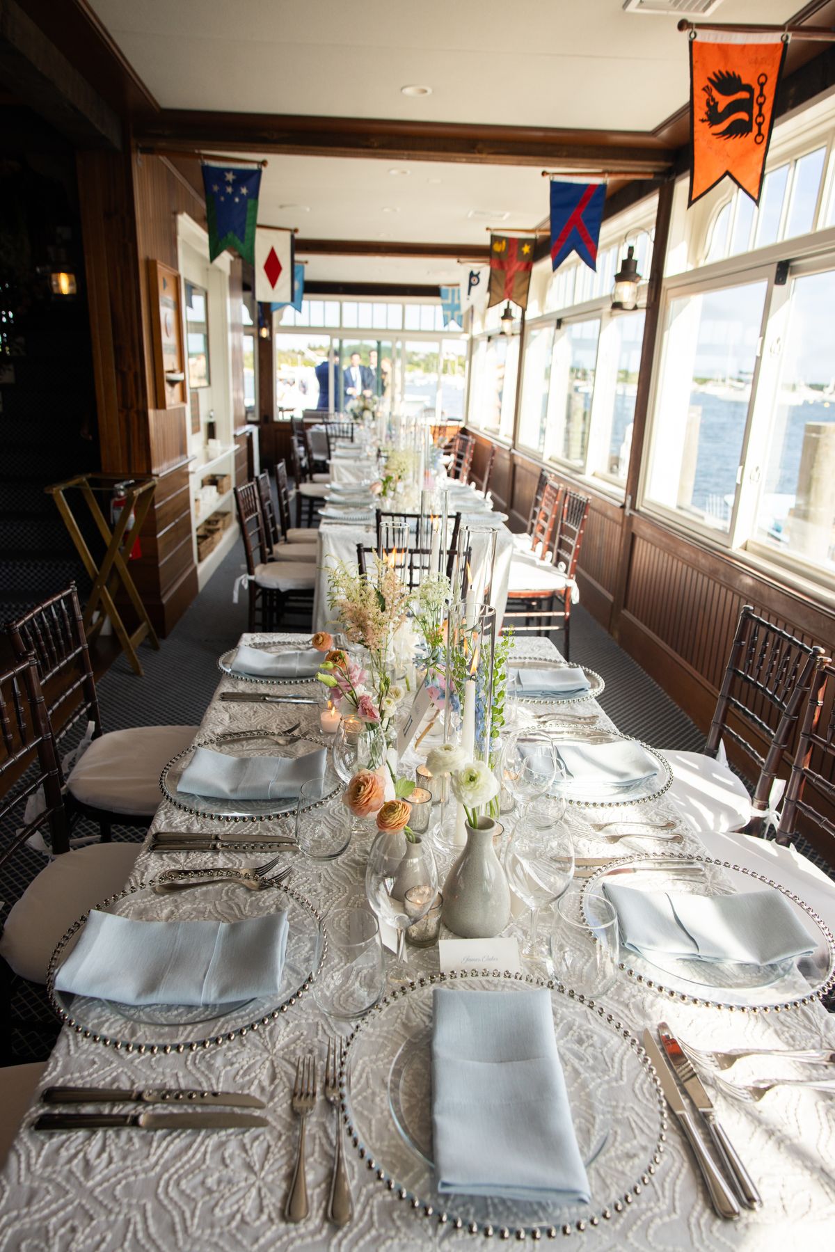 Nautical Edgartown Yacht Club Wedding on Martha's Vineyard | GATHER Event  Planning Company | PartySlate