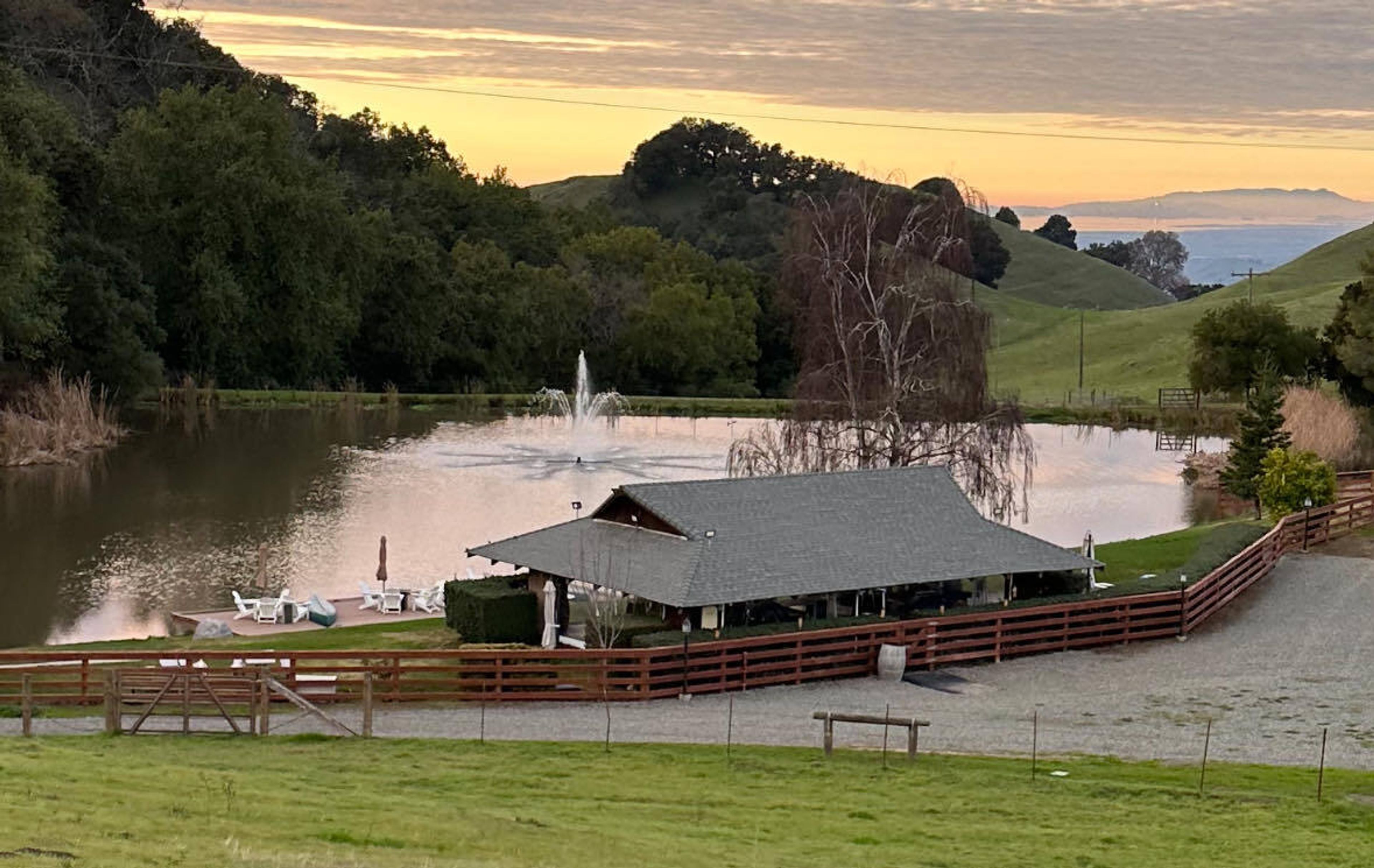 Lake Pavilion, an event space at Mission Peak Wine