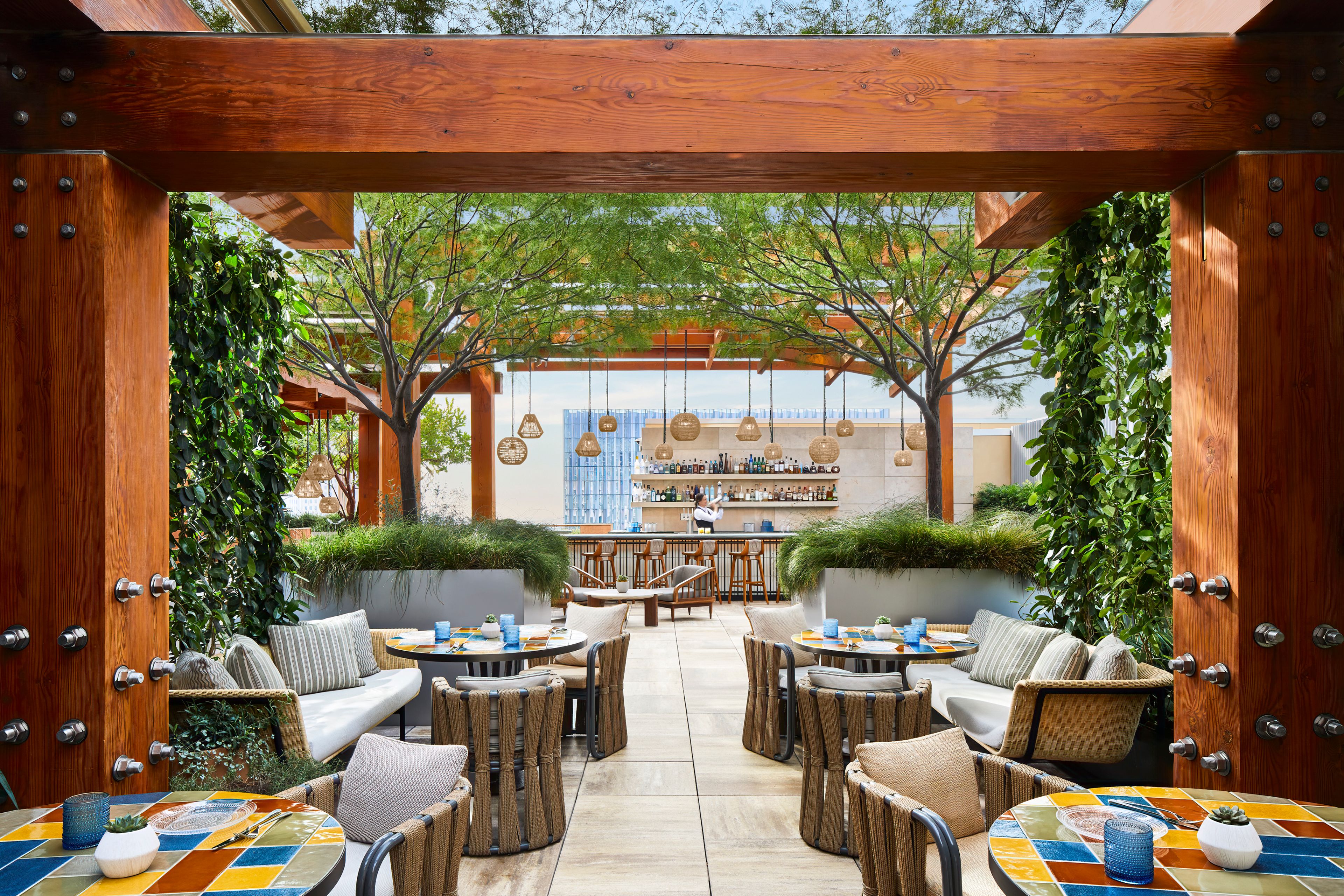 Agua Viva, an event space at Conrad Los Angeles