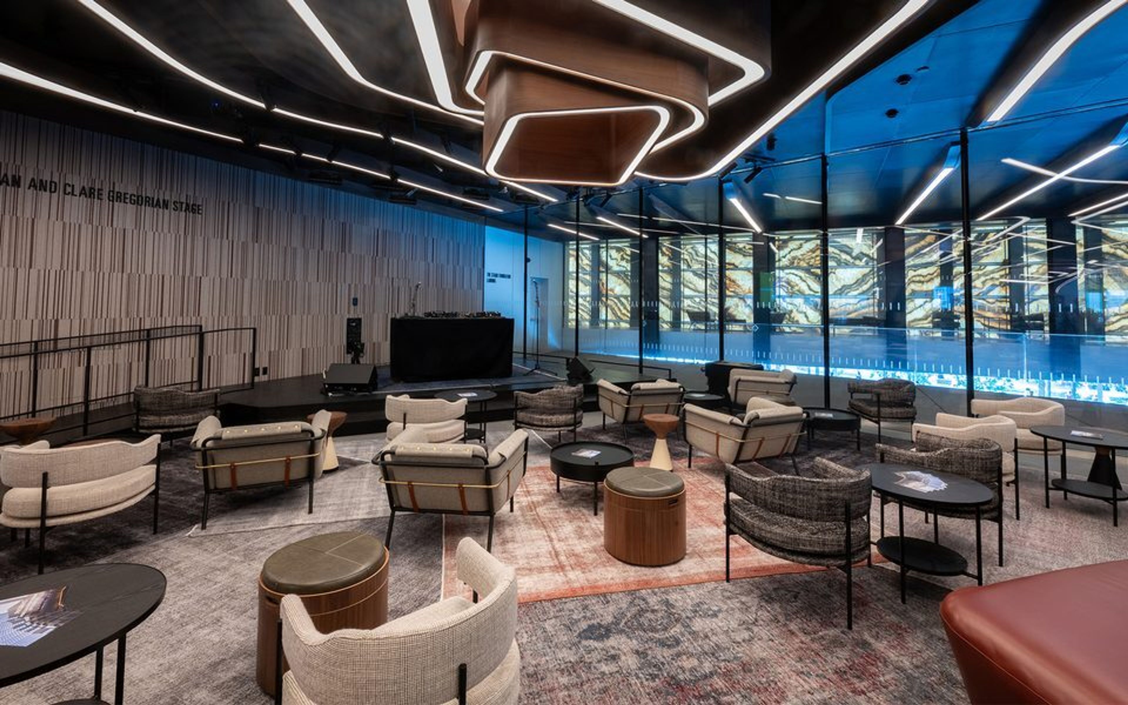 John C. Whitehead Lobby, an event space at Perelman Performing Arts Center (PAC NYC)