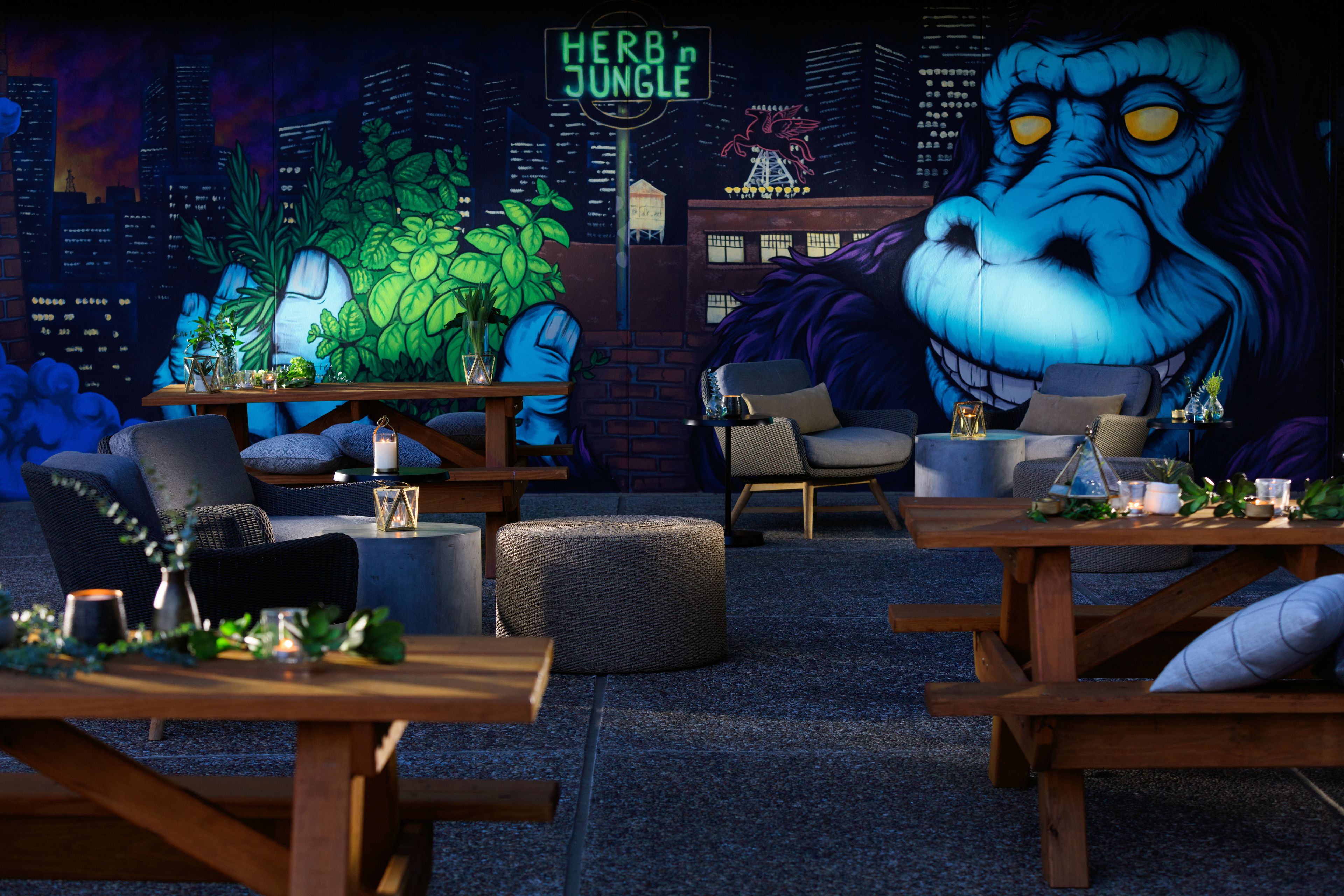 Herb 'N Jungle Rooftop Garden, an event space at Sheraton Dallas Hotel