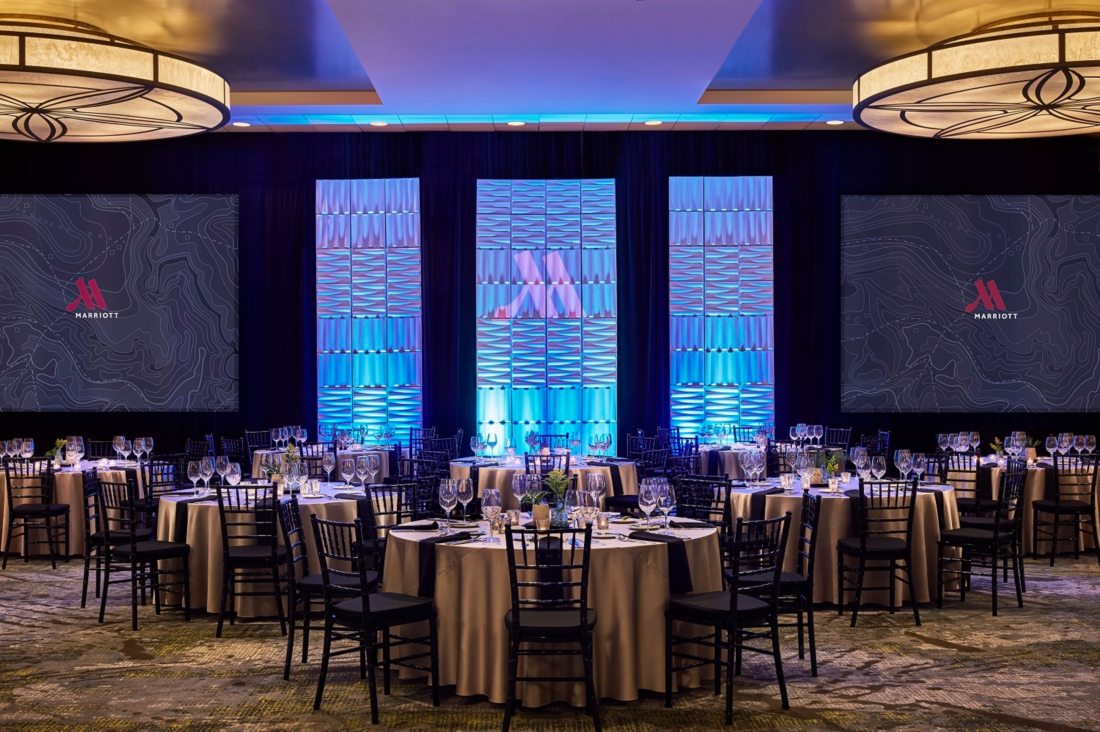 Oregon Ballroom, an event space at Portland Marriott Downtown Waterfront