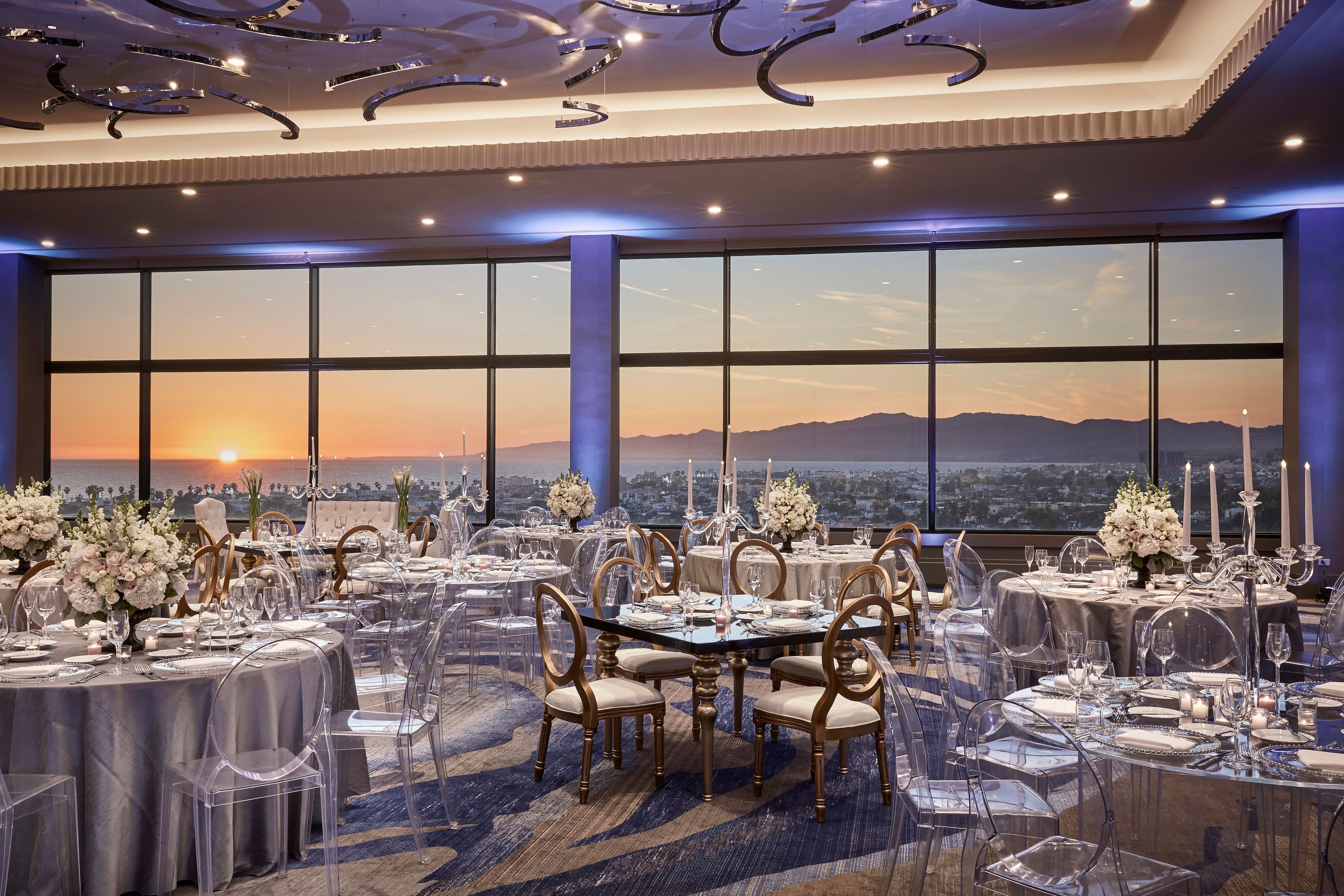 Bayview Ballroom, an event space at Marina del Rey Marriott