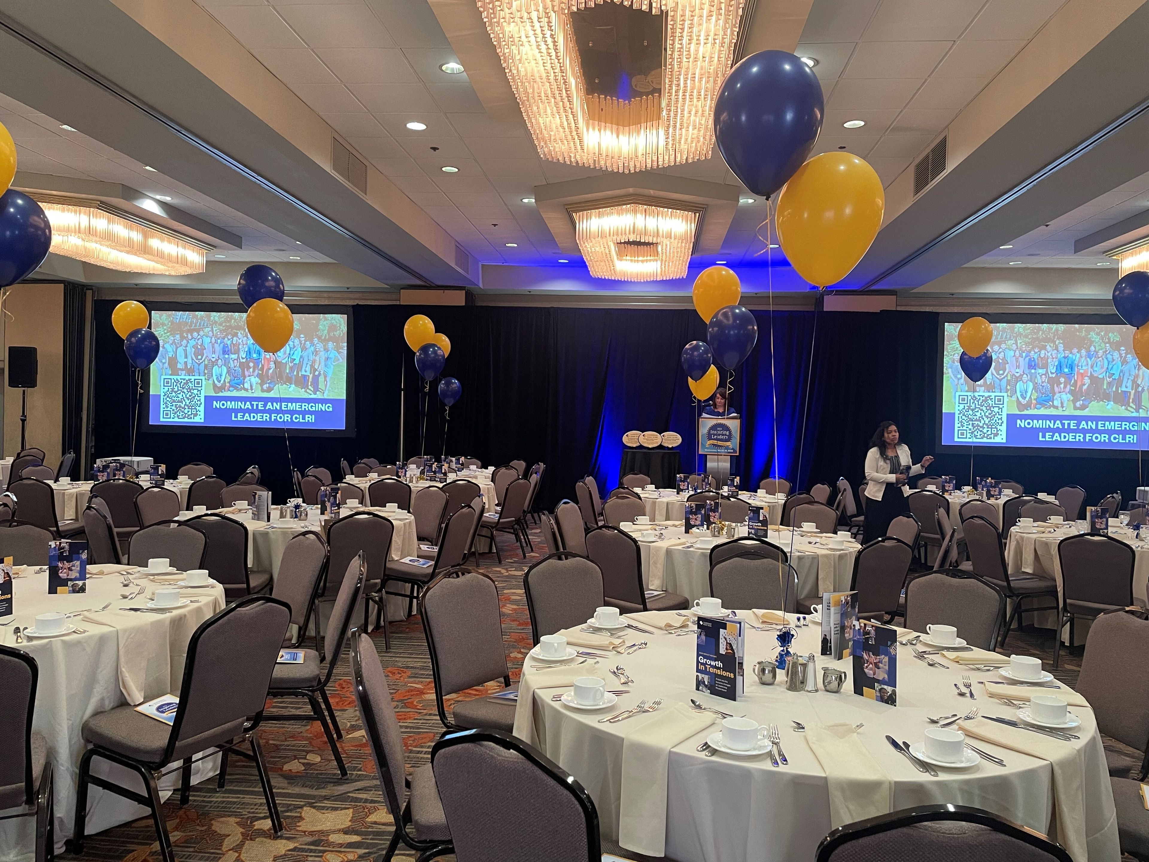 Grand Ballroom, an event space at Providence Marriott Downtown