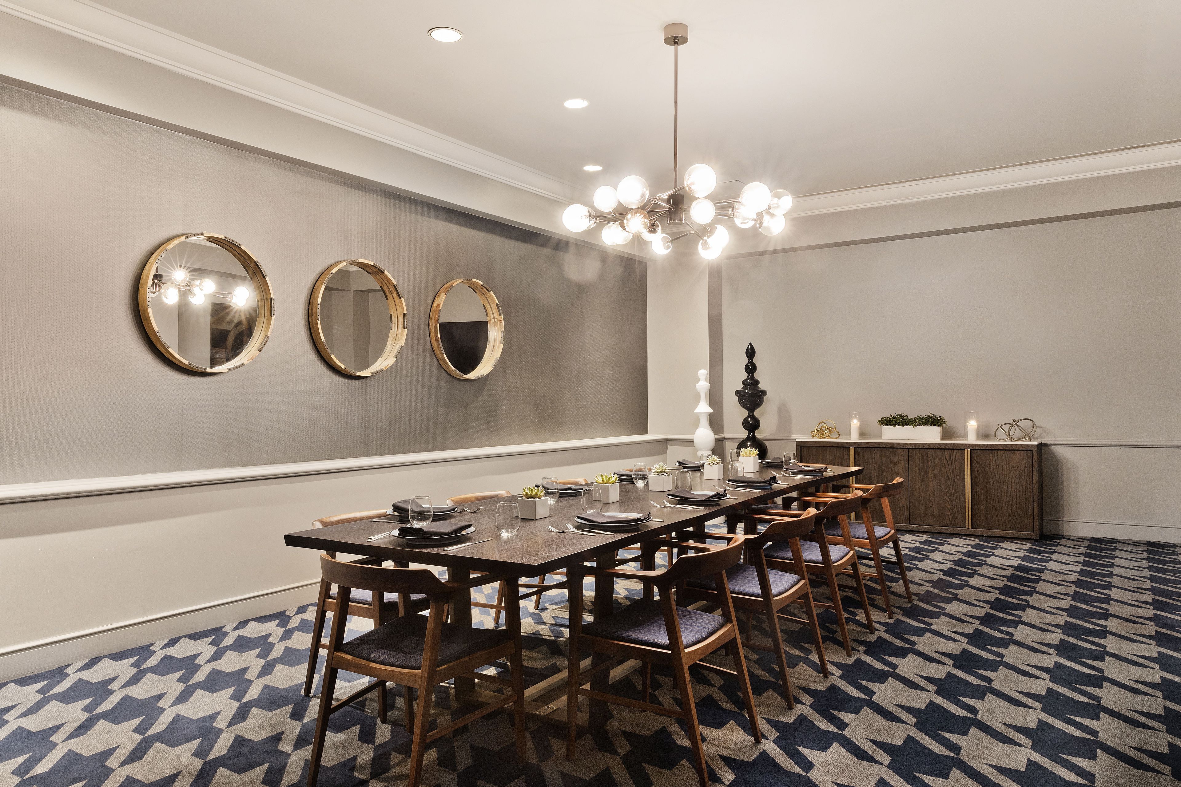 The Library Room, an event space at Renaissance Los Angeles Airport Hotel