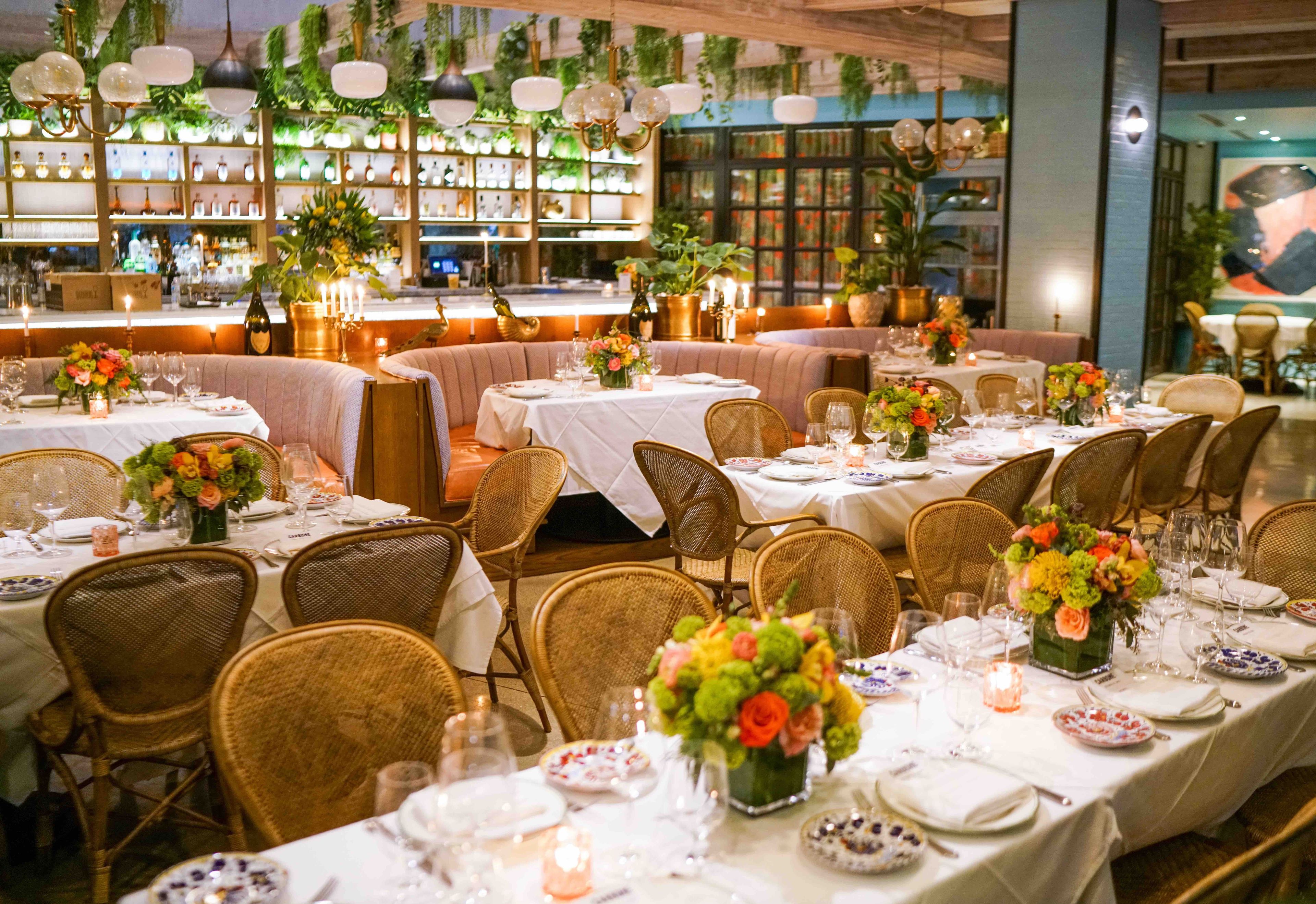 Main Dining Room, an event space at Sadelle's Coconut Grove