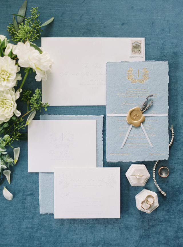 Featured photo from A Wedding Color Palette Of Dreamy French Blues On Michigan’s Orchard Lake